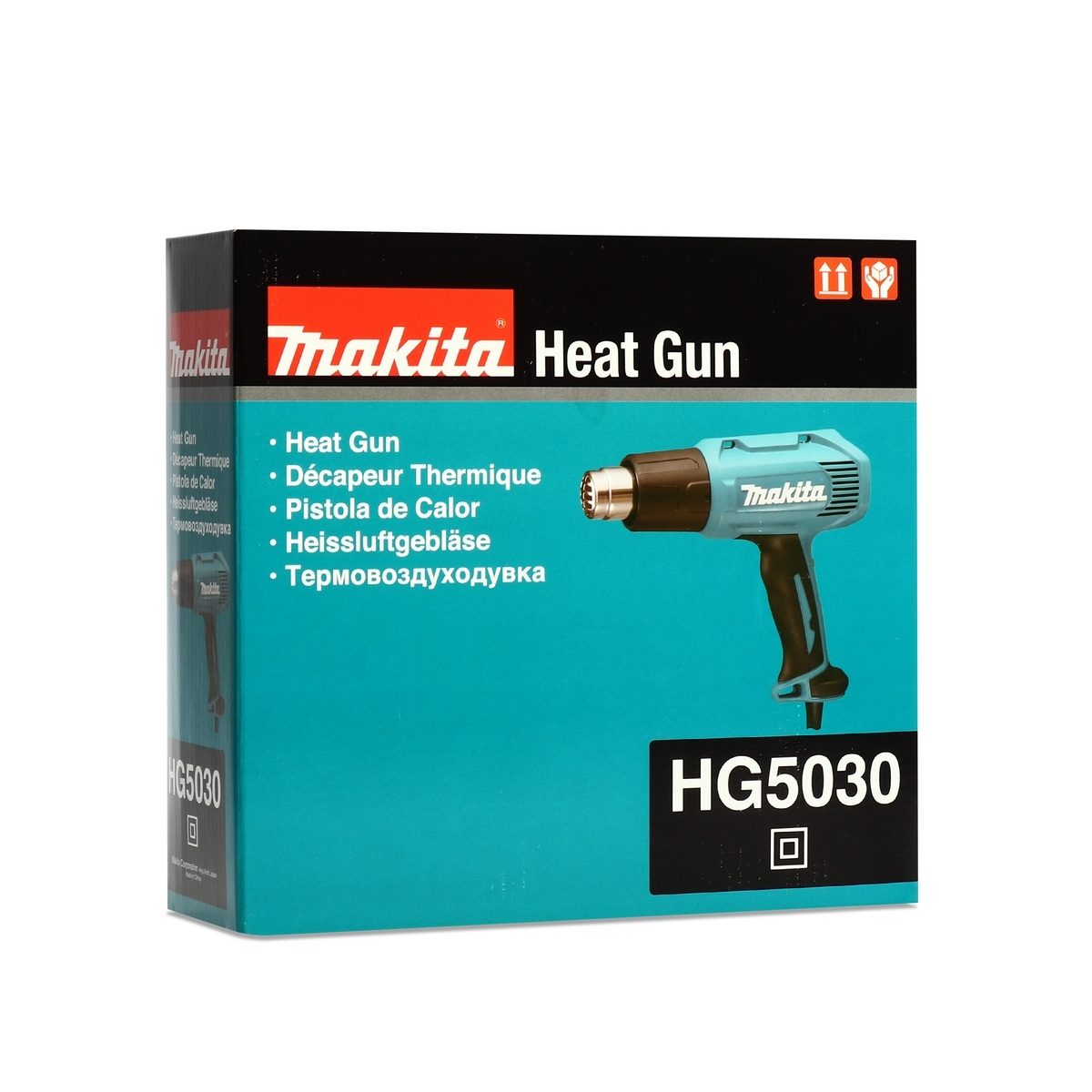 MAKITA เครื่องเป่าลมร้อนไฟฟ้า กำลังไฟ 1,600 วัตต์ รุ่น HG5030 ปริมาณการไหลของอากาศสูงถึง 500 ลิตร/นาที ที่ 500 องศาเซลเซียส ตั้งค่าอุณหภูมิแ