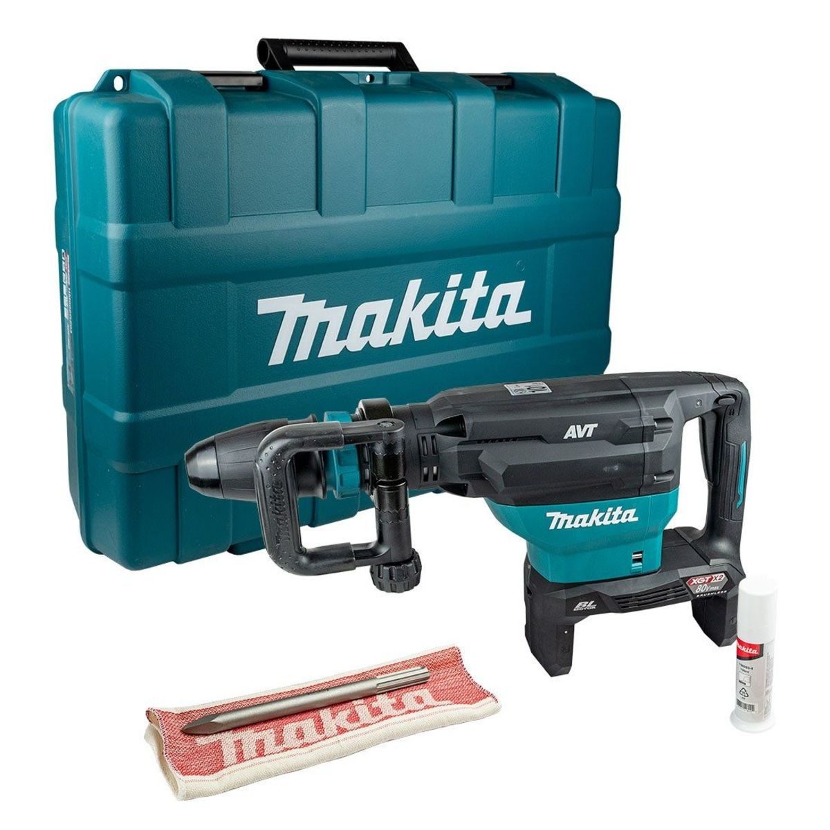MAKITA เครื่องสกัดไร้สาย 80 โวลต์ ขนาด 18 มม. (11/16 นิ้ว) รุ่น HM001GZ ใช้กับดอกสว่าน SDS-MAX พลังงานการกระแทก EPTA 20.9 จูล ไม่รวมแบตเตอรี