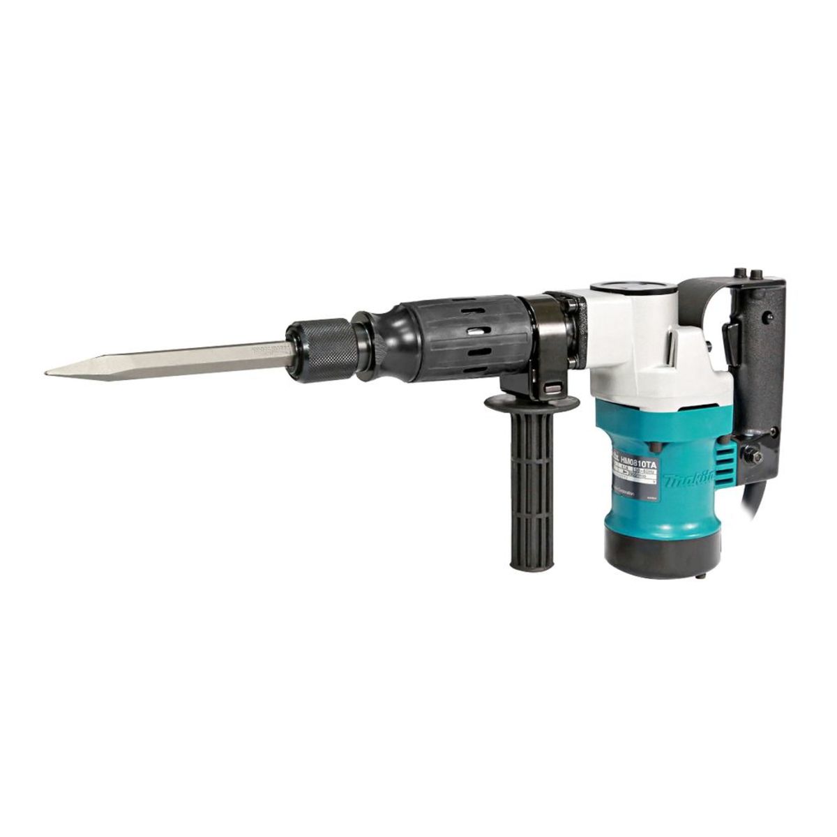 MAKITA เครื่องสกัดคอนกรีตไฟฟ้า 7.6 จูล ขนาด 17 มม. (11/16 นิ้ว) กำลังไฟ 900 วัตต์ รุ่น HM-0810TA อัตราการกระแทก 2,900 ครั้ง/นาที มีฉนวนสองชั