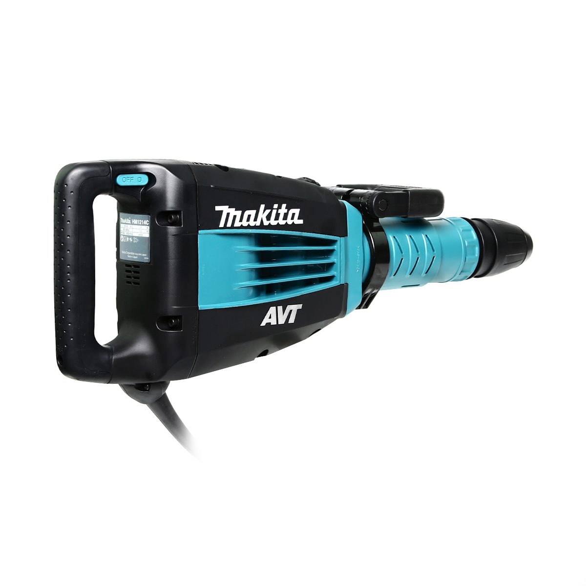 MAKITA เครื่องสกัดคอนกรีตไฟฟ้า 19.1 จูล กำลังไฟ 1,510 วัตต์ รุ่น HM-1214C อัตราการกระแทก 950 - 1,900 ครั้ง/นาที ใช้กับดอก SDS-MAX (มากีต้า)