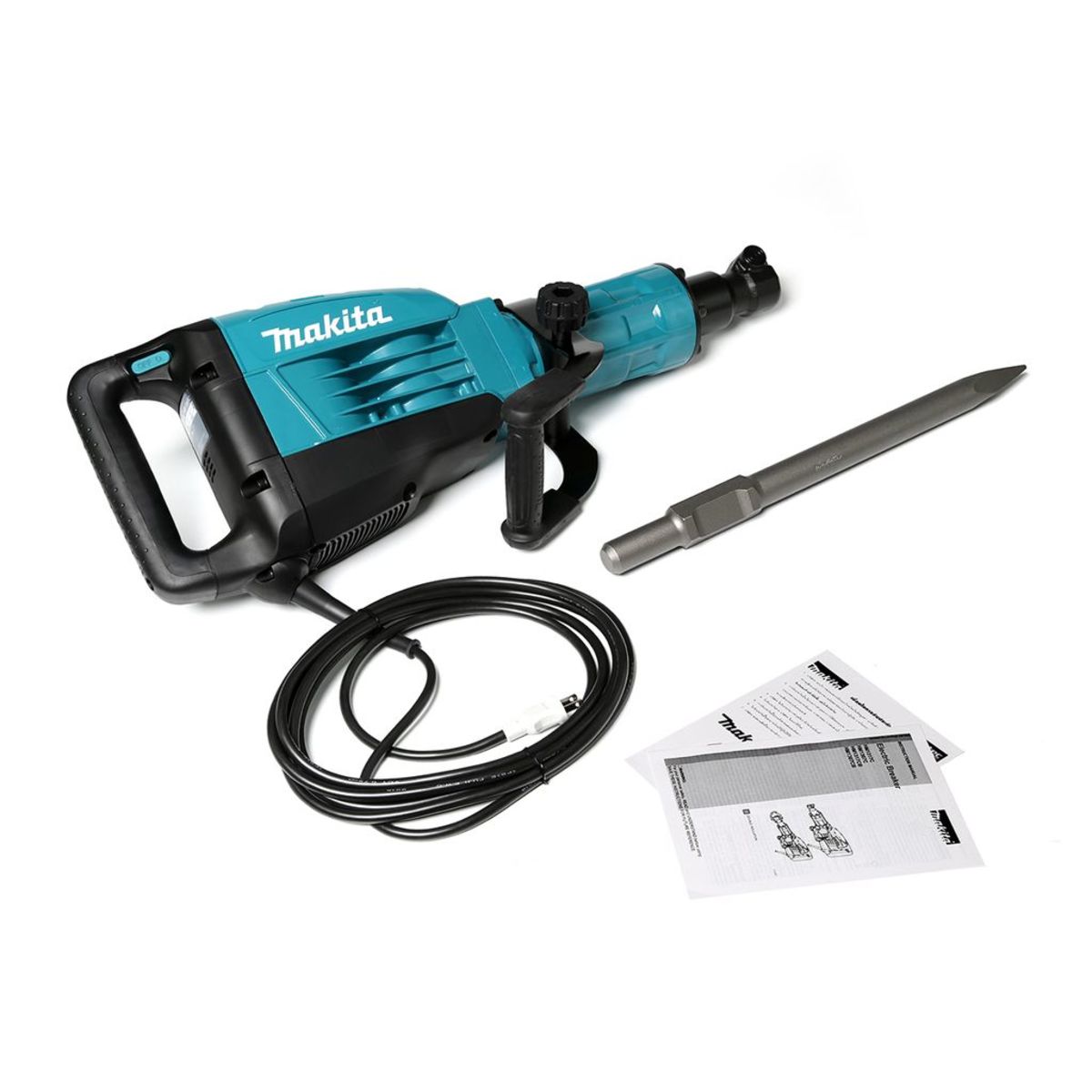 MAKITA เครื่องสกัดไฟฟ้า 25.5 จูล ขนาด 30 มม. (1-3/16 นิ้ว) กำลังไฟ 1,510 วัตต์ รุ่น HM-1307C อัตราการกระแทก 730 - 1,450 ครั้ง/นาที มีระบบเบร