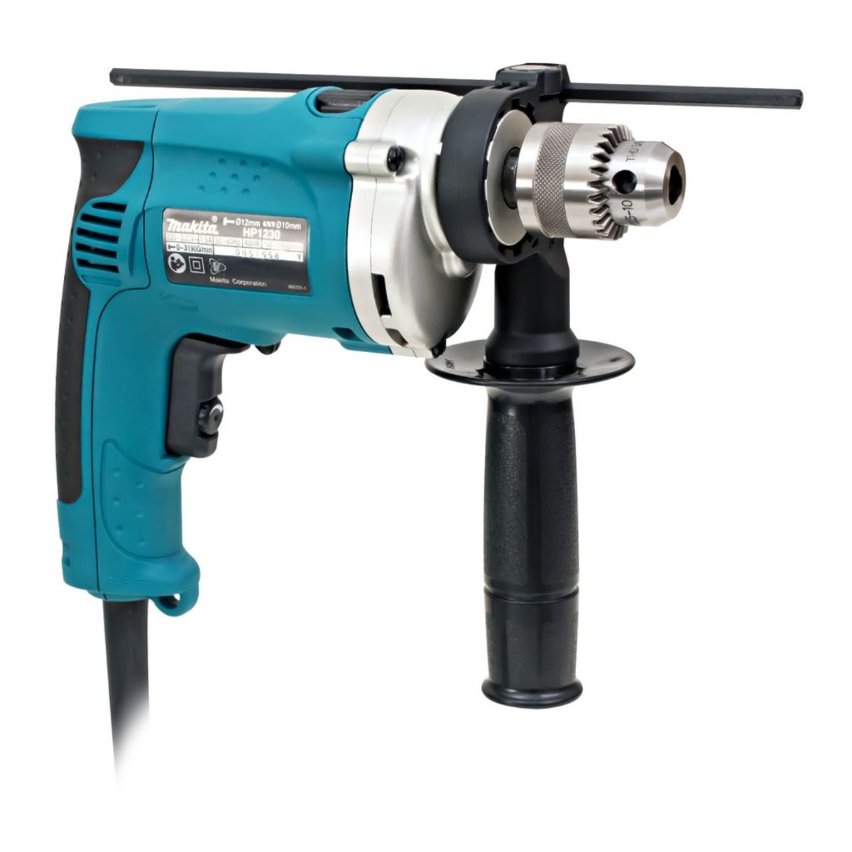 MAKITA สว่านกระแทกไฟฟ้า ขนาด 12 มม. (15/32 นิ้ว) กำลังไฟ 400 วัตต์ รุ่น HP-1230 ความเร็วรอบ 0 - 2,900 รอบ/นาที มีฉนวนสองชั้น ปรับซ้ายขวาได้ 