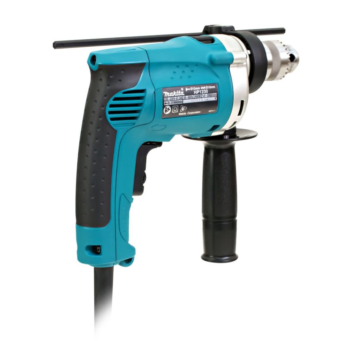 MAKITA สว่านกระแทกไฟฟ้า ขนาด 12 มม. (15/32 นิ้ว) กำลังไฟ 400 วัตต์ รุ่น HP-1230 ความเร็วรอบ 0 - 2,900 รอบ/นาที มีฉนวนสองชั้น ปรับซ้ายขวาได้ 