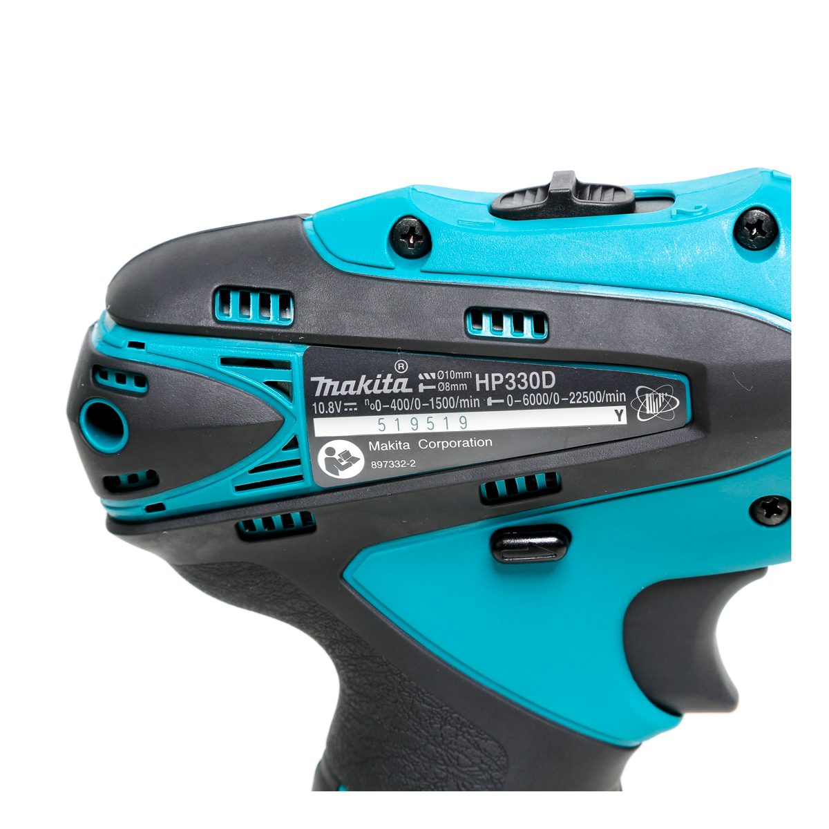 MAKITA สว่านกระแทกไร้สาย 10.8 โวลต์ ขนาด 10 มม. (3/8 นิ้ว) รุ่น HP330DWE แรงบิดหมุน 22 นิวตันเมตร รวมแบตเตอรี่-แท่นชาร์จ (มากีต้า)