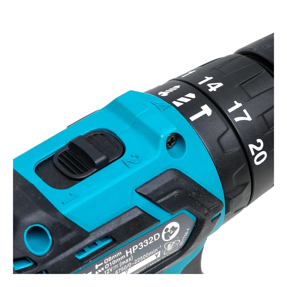 MAKITA สว่านกระแทกไร้สาย 12 โวลต์ ขนาด 10 มม. (3/8 นิ้ว) รุ่น HP332DZ แรงบิดหมุน 32 นิวตันเมตร ไม่รวมแบตเตอรี่-แท่นชาร์จ (มากีต้า)