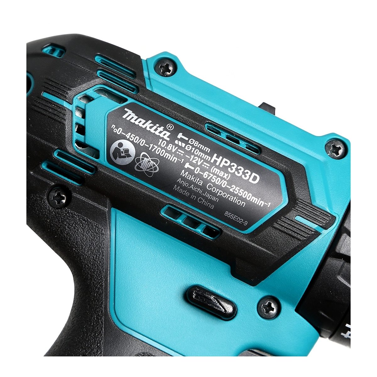 MAKITA สว่านกระแทกไร้สาย 12 โวลต์ ขนาด 10 มม. (3/8 นิ้ว) รุ่น HP333DZ แรงบิดหมุน 28 นิวตันเมตร ไม่รวมแบตเตอรี่-แท่นชาร์จ (มากีต้า)