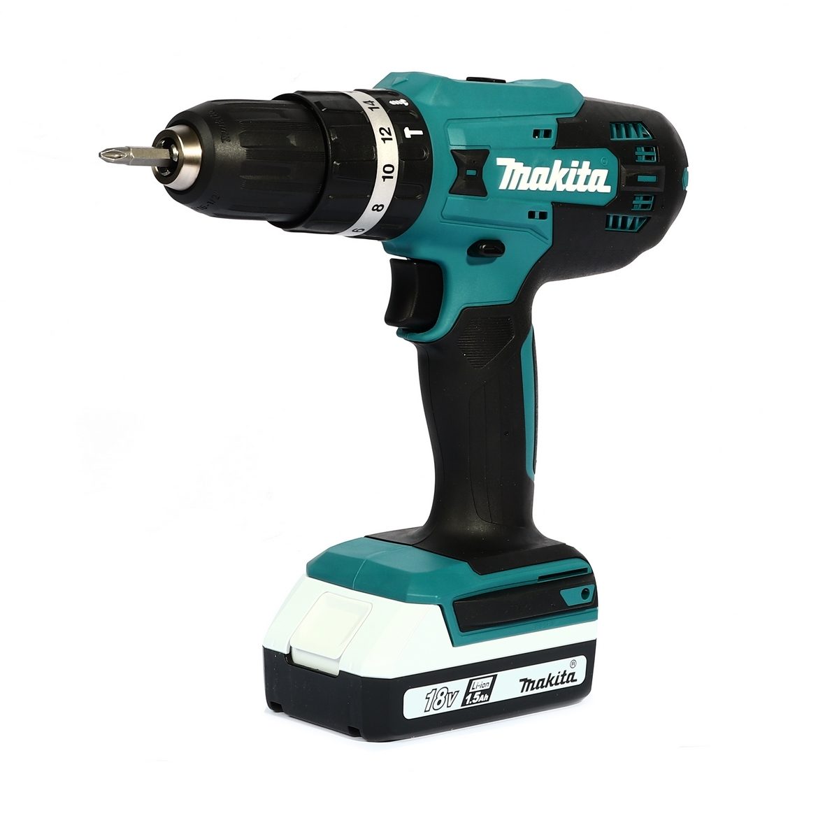 MAKITA สว่านกระแทกไร้สาย G-TYPE 18 โวลต์ ขนาด 13 มม. (1/2 นิ้ว) รุ่น HP488D002 แรงบิดหมุน 38 นิวตันเมตร รวมแบตเตอรี่-แท่นชาร์จ (มากีต้า)