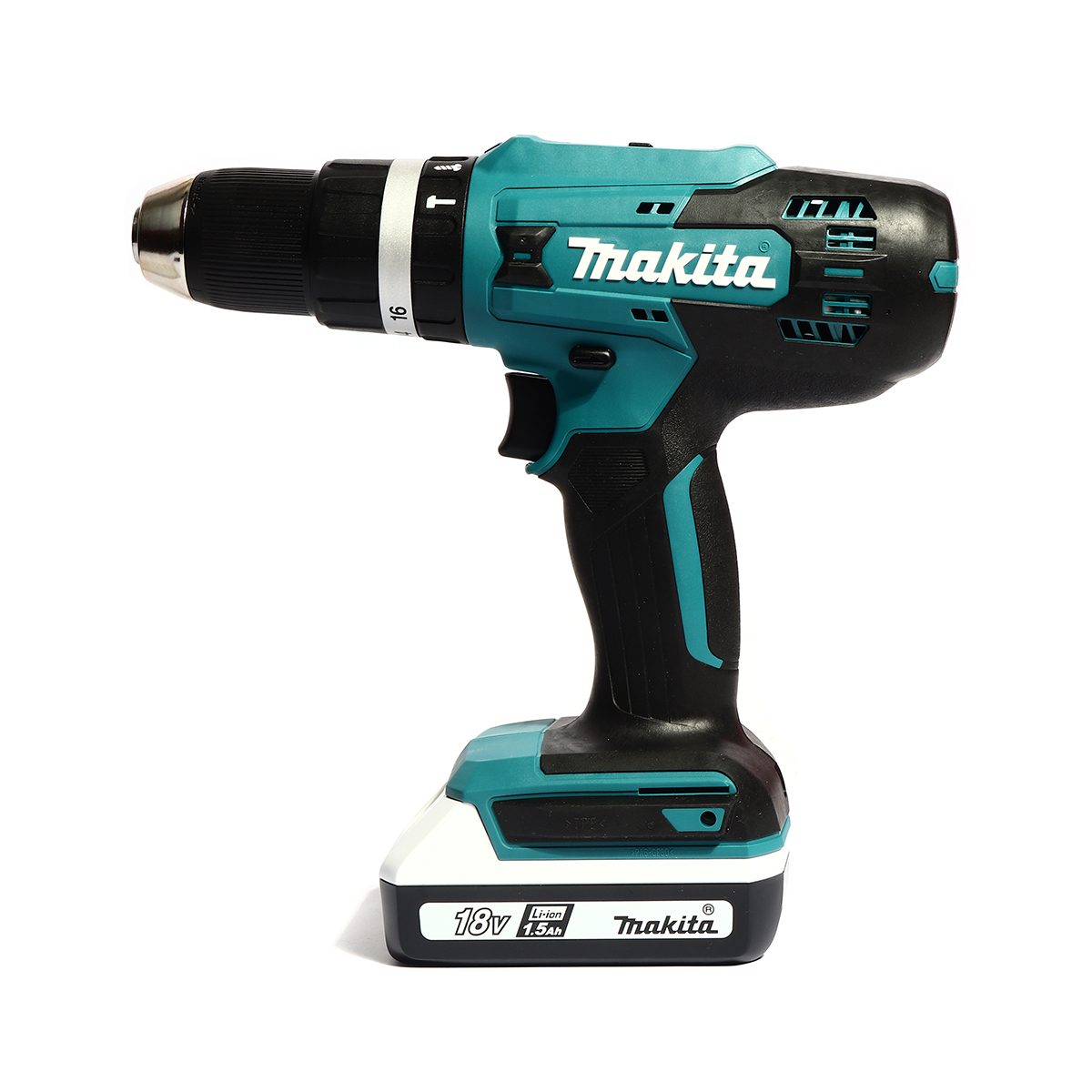 MAKITA สว่านกระแทกไร้สาย G-TYPE 18 โวลต์ ขนาด 13 มม. (1/2 นิ้ว) รุ่น HP488DWE แรงบิดหมุน 38 นิวตันเมตร รวมแบตเตอรี่-แท่นชาร์จ (มากีต้า)