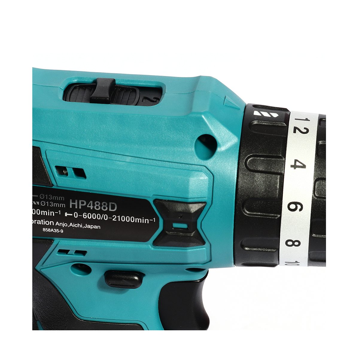 MAKITA สว่านกระแทกไร้สาย G-TYPE 18 โวลต์ ขนาด 13 มม. (1/2 นิ้ว) รุ่น HP488DWE แรงบิดหมุน 38 นิวตันเมตร รวมแบตเตอรี่-แท่นชาร์จ (มากีต้า)