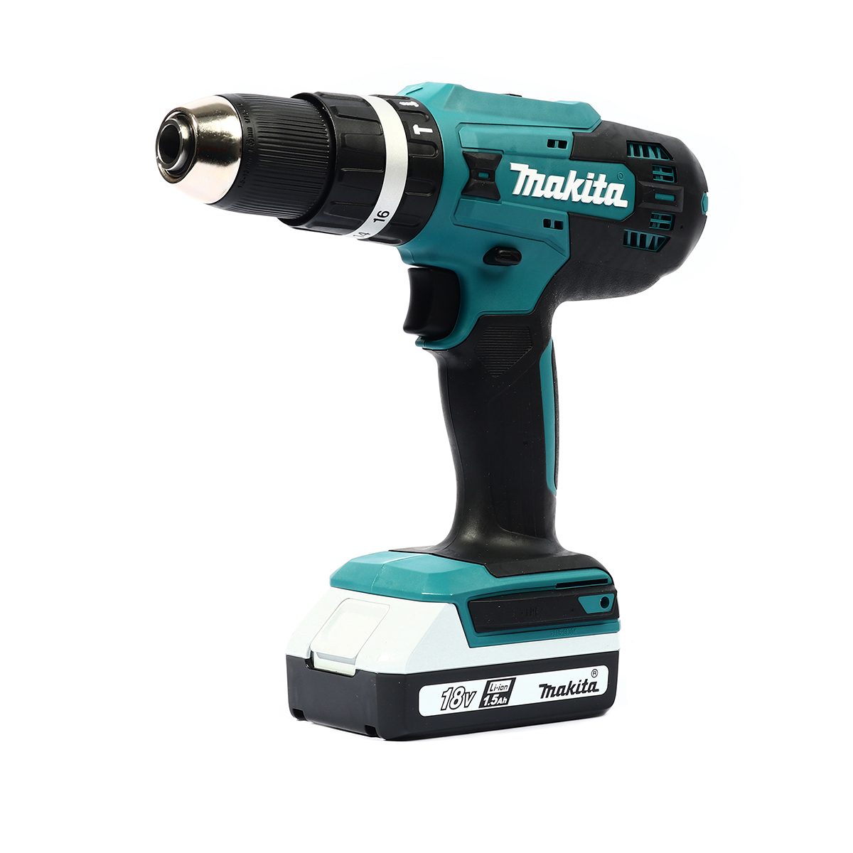 MAKITA สว่านกระแทกไร้สาย G-TYPE 18 โวลต์ ขนาด 13 มม. (1/2 นิ้ว) รุ่น HP488DYEX1 แรงบิดหมุน 38 นิวตันเมตร พร้อมอุปกรณ์เสริม 74 ชิ้น รวมแบตเตอ