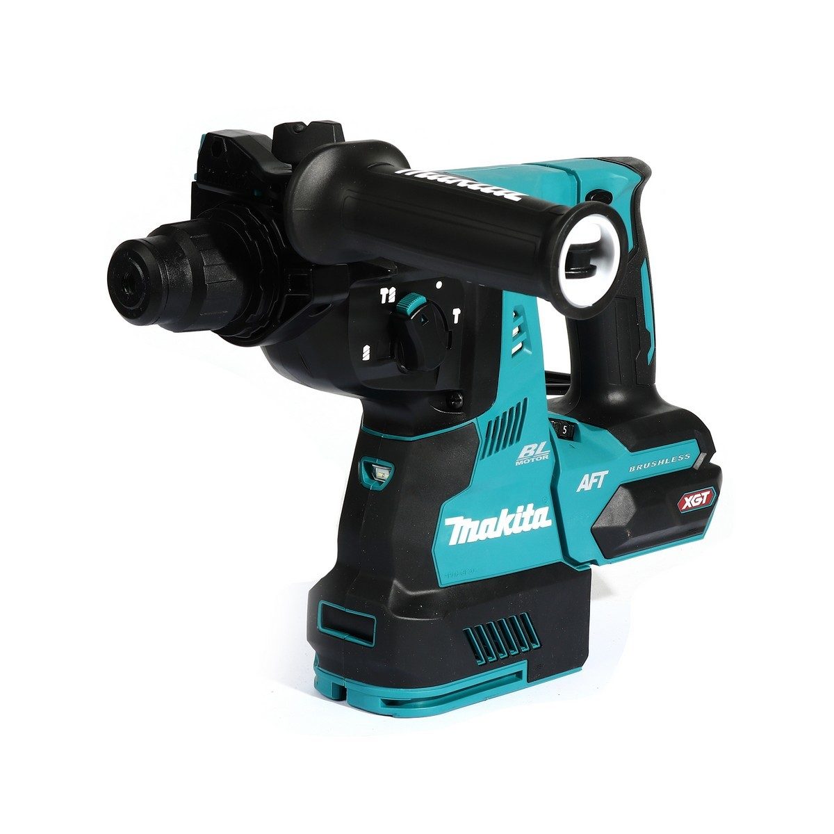 MAKITA สว่านโรตารี่ไร้สาย 40 โวลต์ ขนาด 28 มม. (1-1/8 นิ้ว) รุ่น HR001GD101 ขนาดหัวจับดอกสว่าน 1/2 นิ้ว ใช้กับดอกสว่าน SDS PLUS รวมแบตเตอรี่