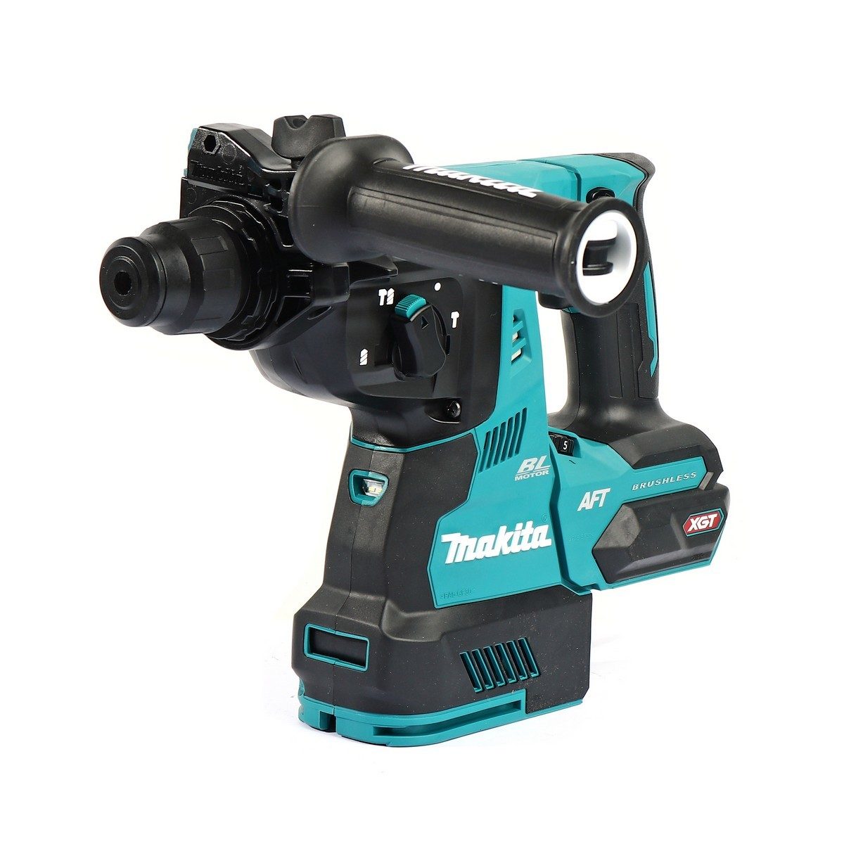 MAKITA สว่านโรตารี่ไร้สาย 40 โวลต์ ขนาด 28 มม. (1-1/8 นิ้ว) รุ่น HR001GM102 ขนาดหัวจับดอกสว่าน 1/2 นิ้ว ใช้กับดอกสว่าน SDS PLUS รวมแบตเตอรี่