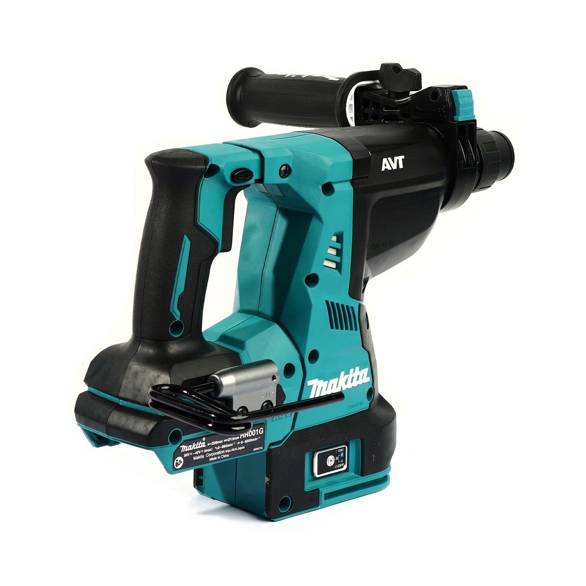 MAKITA สว่านโรตารี่ไร้สาย 40 โวลต์ ขนาด 28 มม. (1-1/8 นิ้ว) รุ่น HR001GM102 ขนาดหัวจับดอกสว่าน 1/2 นิ้ว ใช้กับดอกสว่าน SDS PLUS รวมแบตเตอรี่