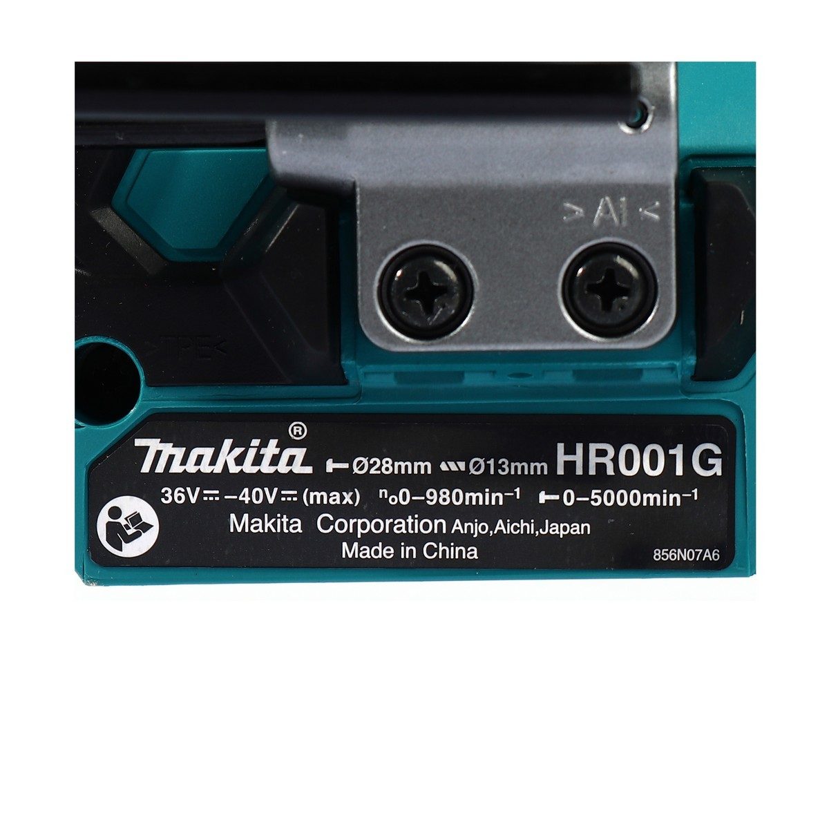 MAKITA สว่านโรตารี่ไร้สาย 40 โวลต์ ขนาด 28 มม. (1-1/8 นิ้ว) รุ่น HR001GM102 ขนาดหัวจับดอกสว่าน 1/2 นิ้ว ใช้กับดอกสว่าน SDS PLUS รวมแบตเตอรี่