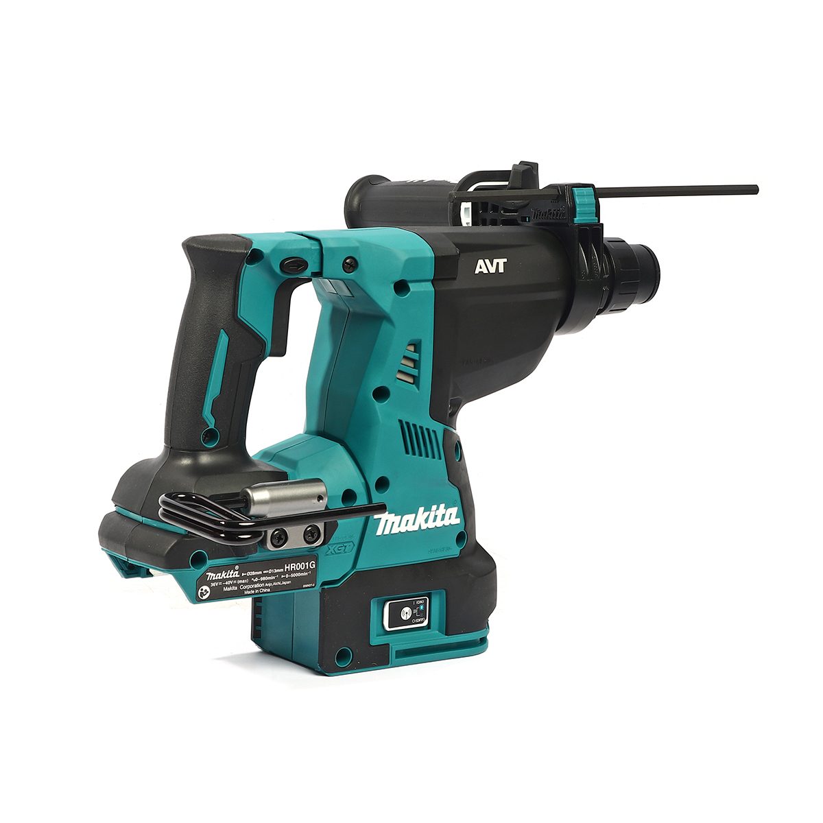 MAKITA สว่านโรตารี่ไร้สาย 40 โวลต์ ขนาด 28 มม. (1-1/8 นิ้ว) รุ่น HR001GZ ขนาดหัวจับดอกสว่าน 1/2 นิ้ว ใช้กับดอกสว่าน SDS PLUS ไม่รวมแบตเตอรี่