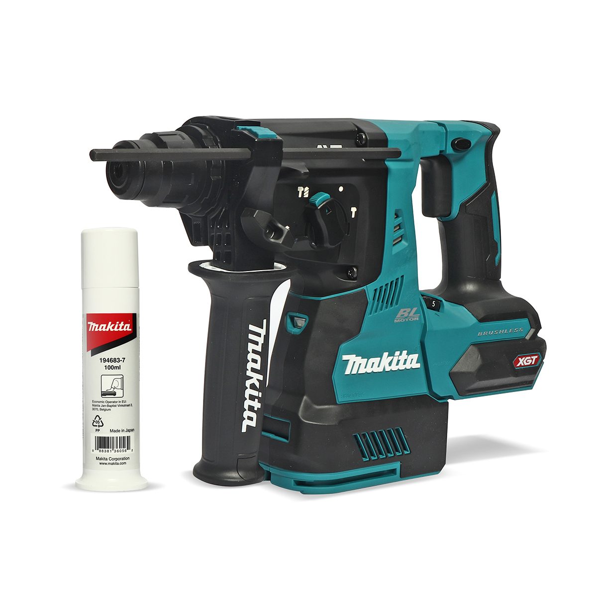 MAKITA สว่านโรตารี่ไร้สาย 40 โวลต์ ขนาด 28 มม. (1-1/8 นิ้ว) รุ่น HR003GZ ขนาดหัวจับดอกสว่าน 1/2 นิ้ว ใช้กับดอกสว่าน SDS PLUS ไม่รวมแบตเตอรี่