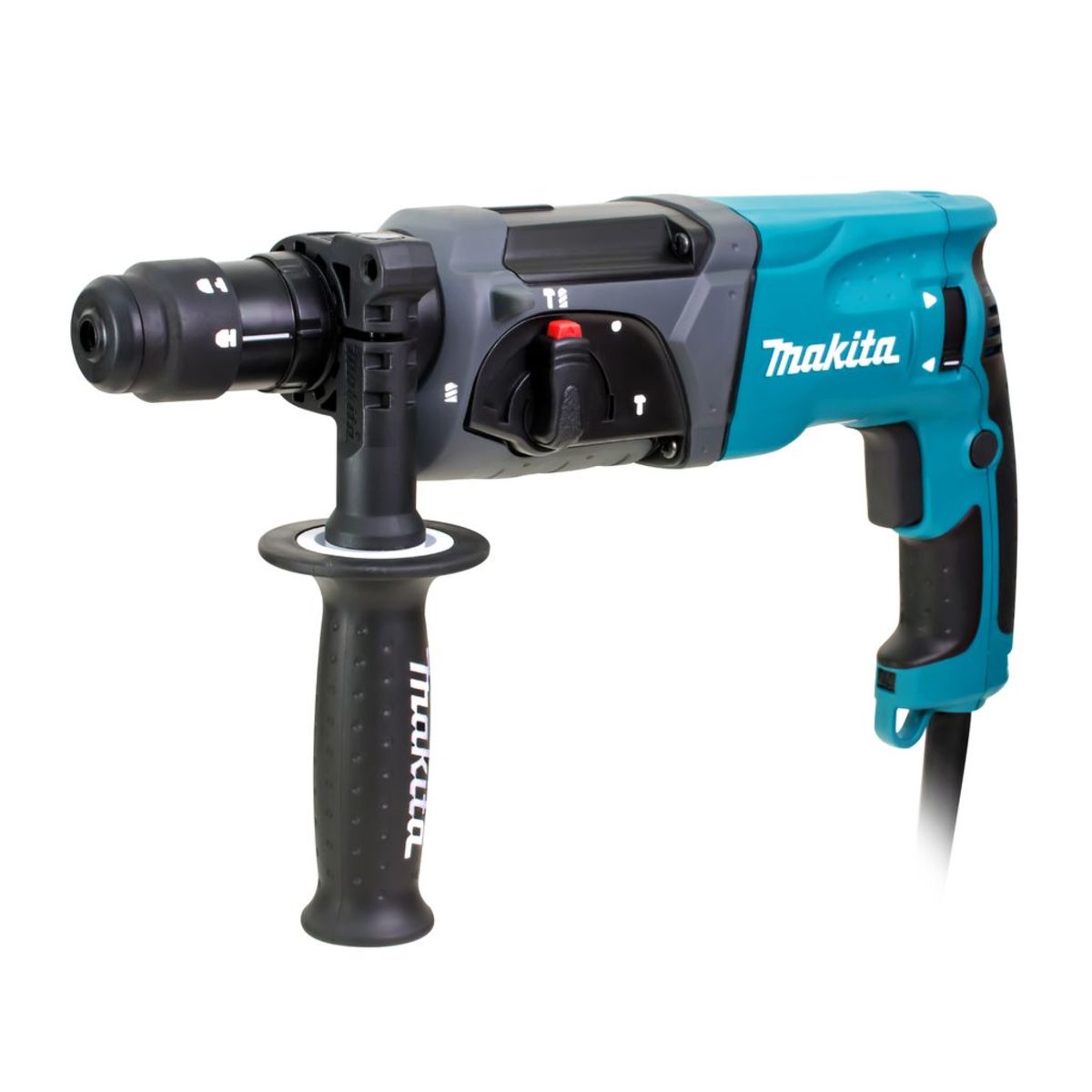 MAKITA สว่านโรตารี่ไฟฟ้า 3 ระบบ ขนาด 24 มม. (15/16 นิ้ว) กำลังไฟ 780 วัตต์ รุ่น HR2470FTX5 พลังงานการกระแทก 2.4 จูล ใช้กับดอก SDS PLUS เปลี่