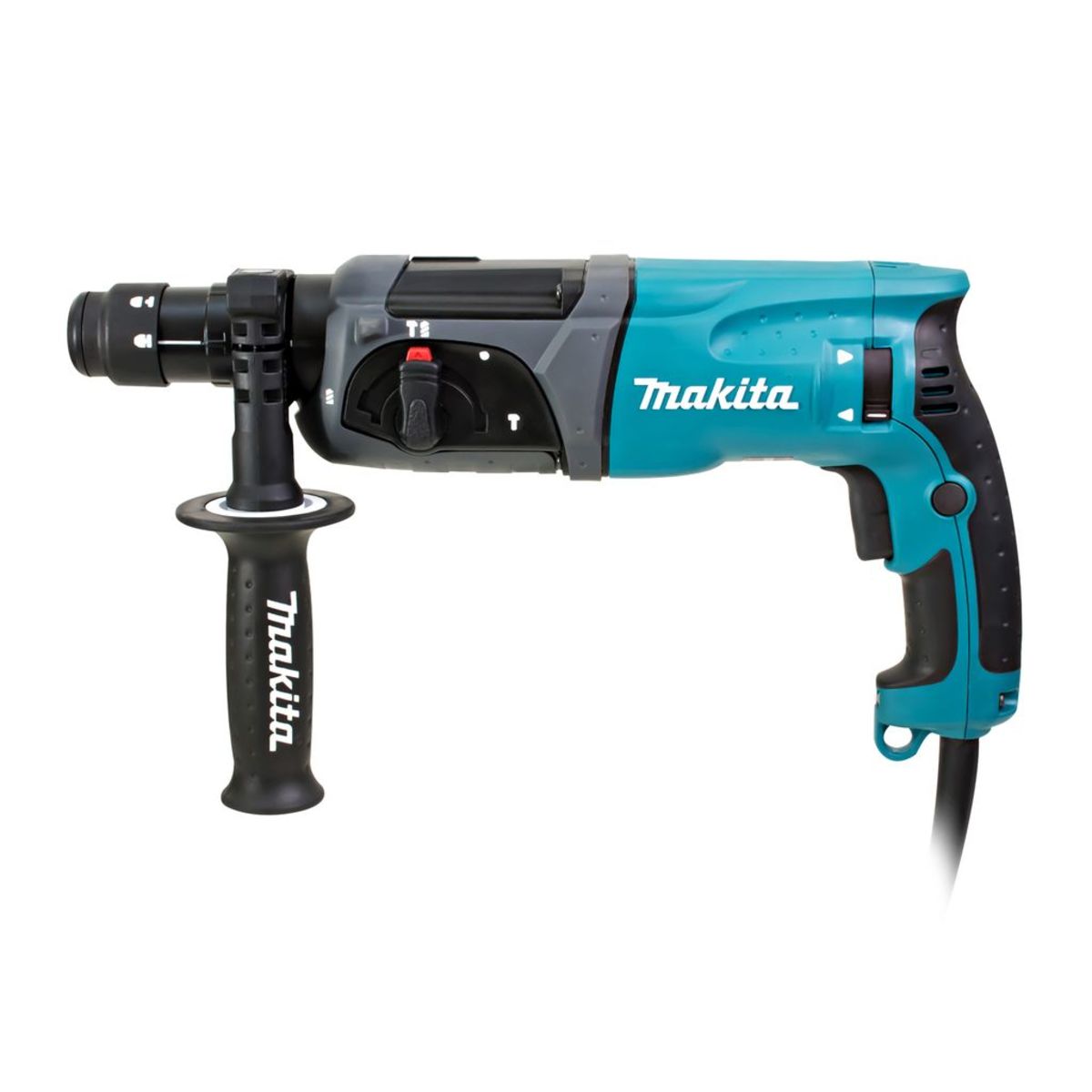 MAKITA สว่านโรตารี่ไฟฟ้า 3 ระบบ ขนาด 24 มม. (15/16 นิ้ว) กำลังไฟ 780 วัตต์ รุ่น HR2470FTX5 พลังงานการกระแทก 2.4 จูล ใช้กับดอก SDS PLUS เปลี่