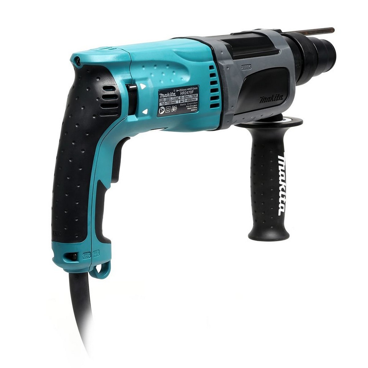 MAKITA สว่านโรตารี่ไฟฟ้า 3 ระบบ ขนาด 24 มม. (15/16 นิ้ว) กำลังไฟ 780 วัตต์ รุ่น HR2470FX5 พลังงานการกระแทก 2.4 จูล ใช้กับดอก SDS PLUS เปลี่ย
