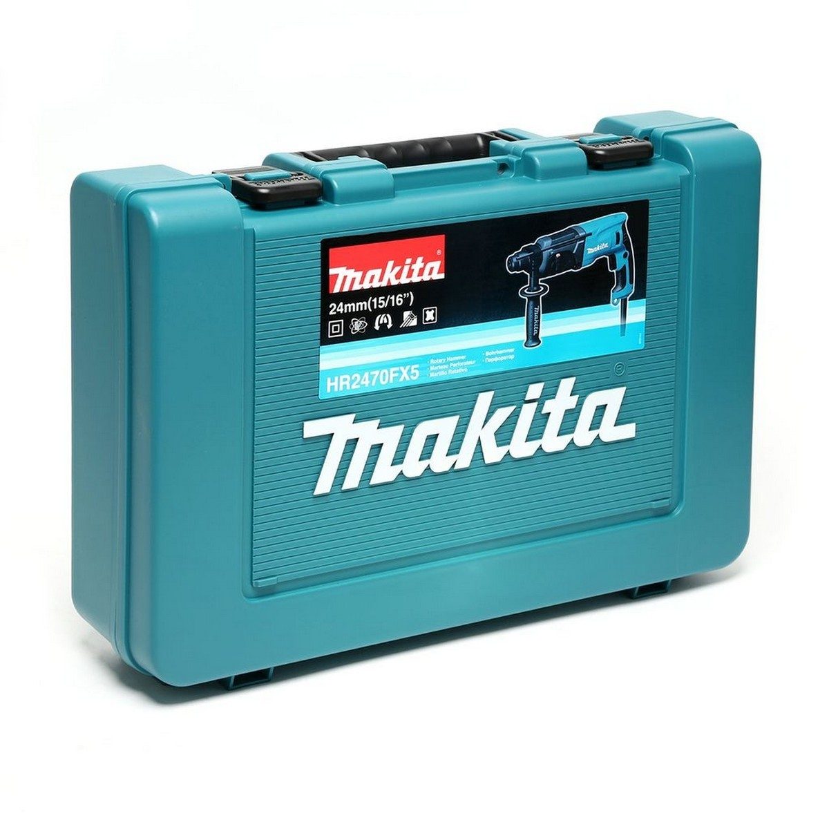 MAKITA สว่านโรตารี่ไฟฟ้า 3 ระบบ ขนาด 24 มม. (15/16 นิ้ว) กำลังไฟ 780 วัตต์ รุ่น HR2470FX5 พลังงานการกระแทก 2.4 จูล ใช้กับดอก SDS PLUS เปลี่ย