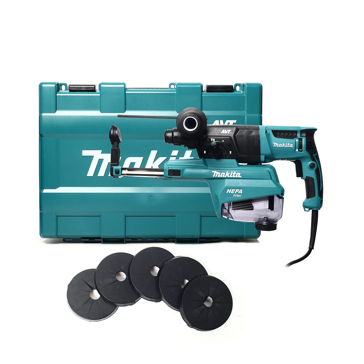 MAKITA สว่านโรตารี่ไฟฟ้า 3 ระบบ 26 มม. (1 นิ้ว) กำลังไฟ 800 วัตต์ รุ่น HR2653 พลังงานการกระแทก 2.2 จูล มีระบบกำจัดฝุ่น ใช้กับดอก SDS-PLUS (ม
