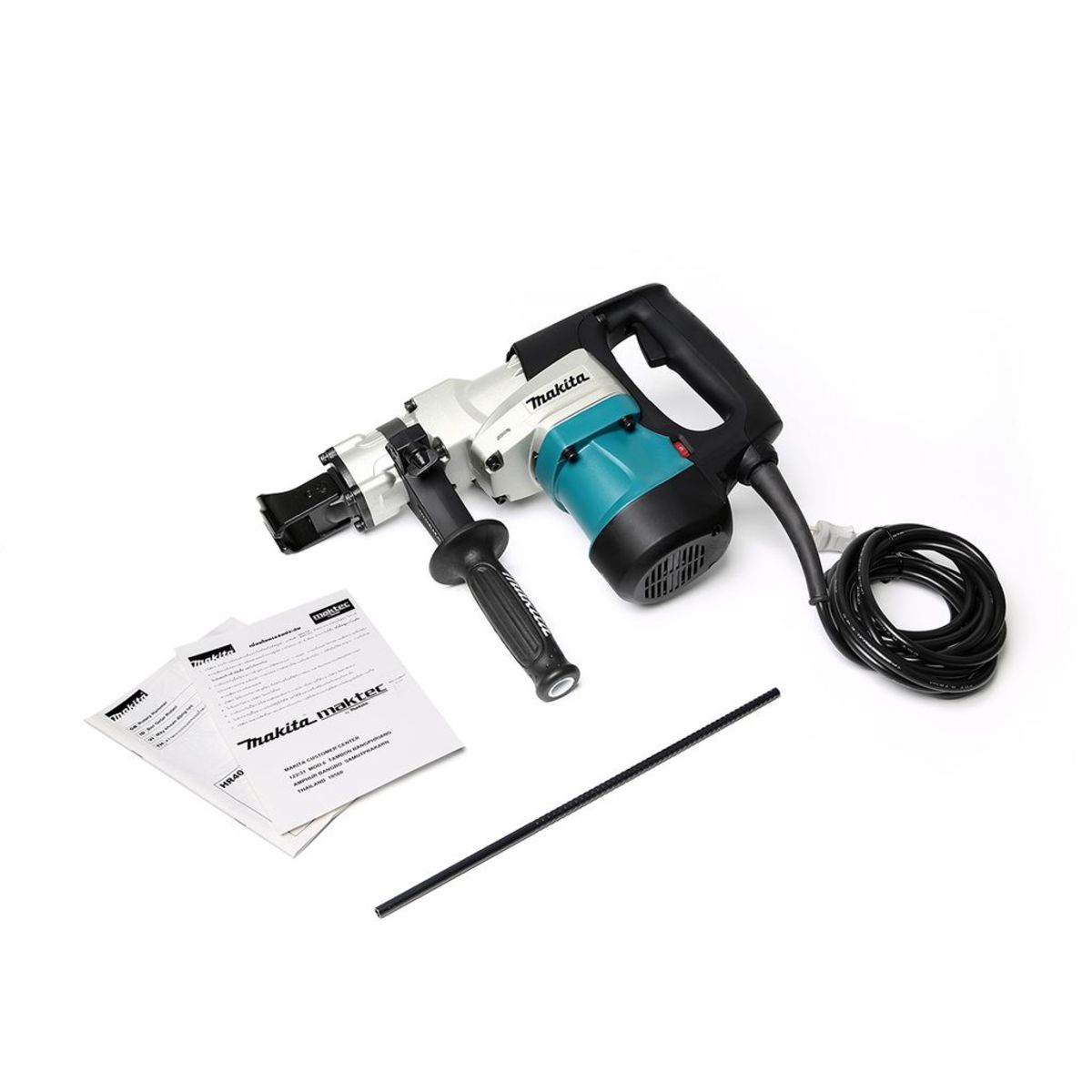 MAKITA สว่านโรตารี่ไฟฟ้า ขนาด 40 มม. (1-9/16 นิ้ว) กำลังไฟ 1,100 วัตต์  รุ่น HR-4030C พลังงานการกระแทก 9.2 จูล ใช้กับดอกหกเหลี่ยม 17 มม. (มา