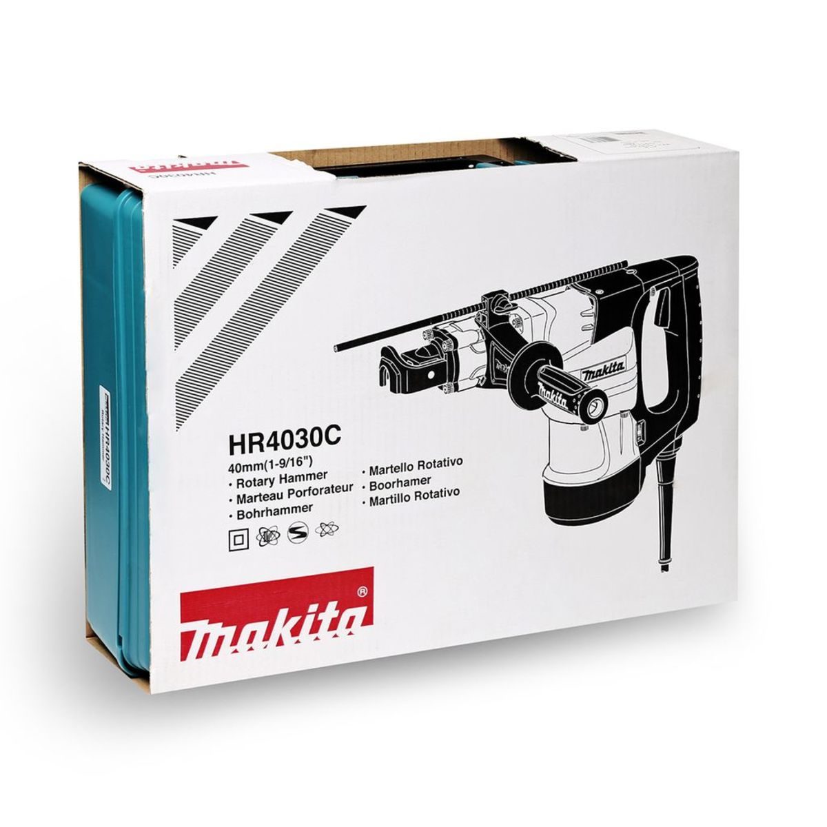 MAKITA สว่านโรตารี่ไฟฟ้า ขนาด 40 มม. (1-9/16 นิ้ว) กำลังไฟ 1,100 วัตต์  รุ่น HR-4030C พลังงานการกระแทก 9.2 จูล ใช้กับดอกหกเหลี่ยม 17 มม. (มา