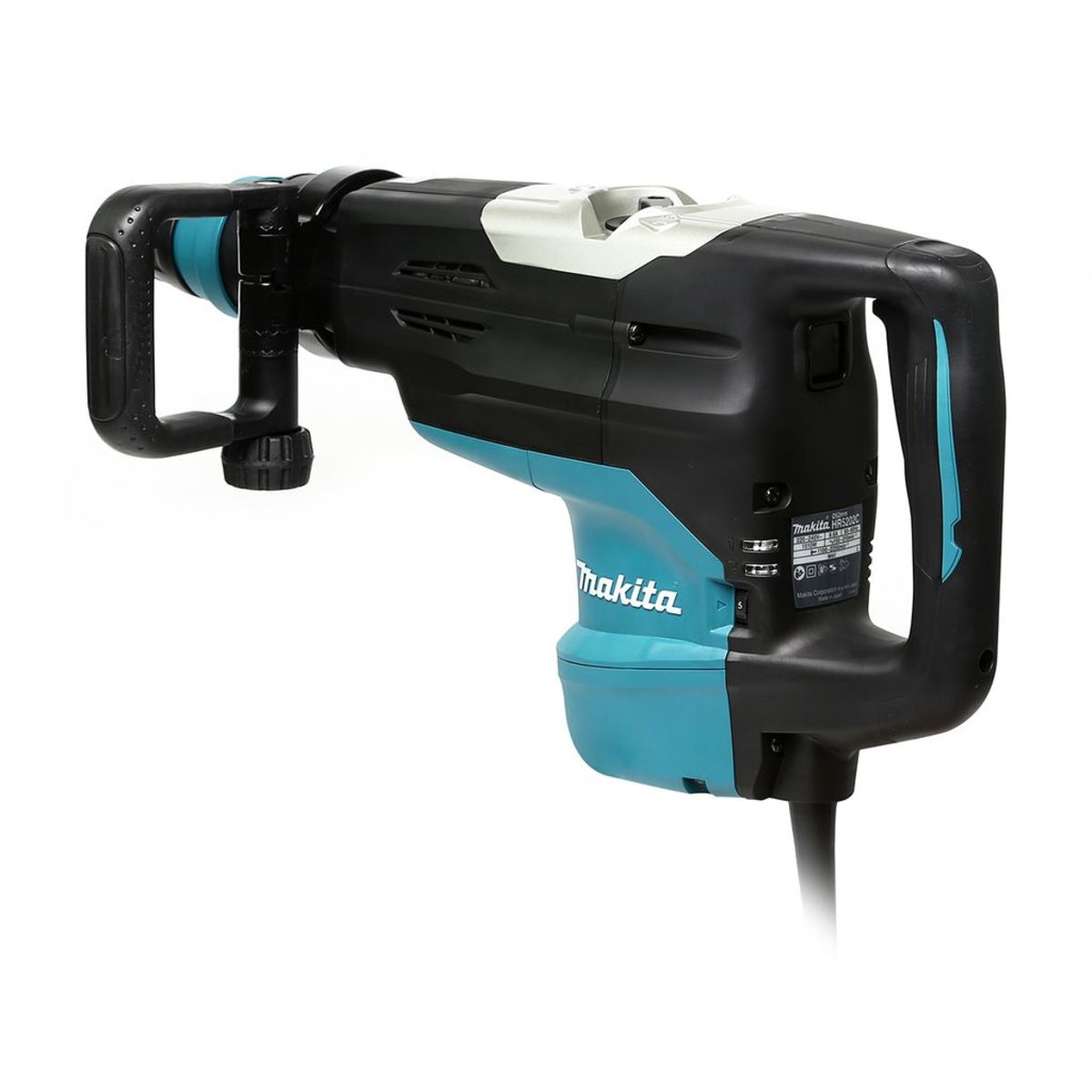 MAKITA สว่านโรตารี่ไฟฟ้า ขนาด 52 มม. (2-1/16 นิ้ว) กำลังไฟ 1,510 วัตต์ รุ่น HR-5202C พลังงานการกระแทก 19.1 จูล ใช้กับดอก SDS-MAX มีไฟ LED ส่