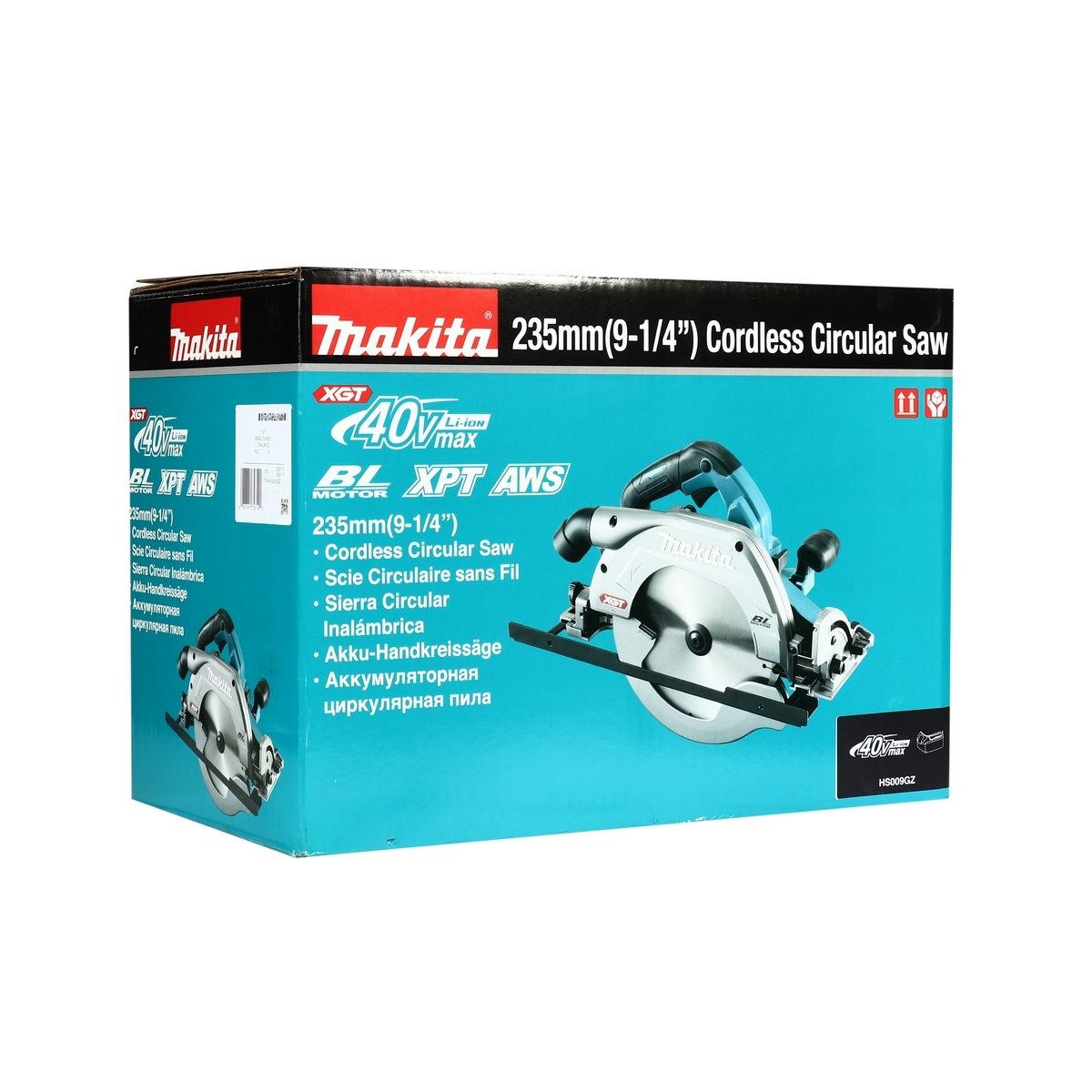 MAKITA เลื่อยวงเดือนไร้สาย 40 โวลต์ ขนาด 9 นิ้ว รุ่น HS009GZ ความเร็วรอบตัวเปล่า 4,000 รอบ/นาที ไม่รวมแบตเตอรี่-แท่นชาร์จ (มากีต้า)
