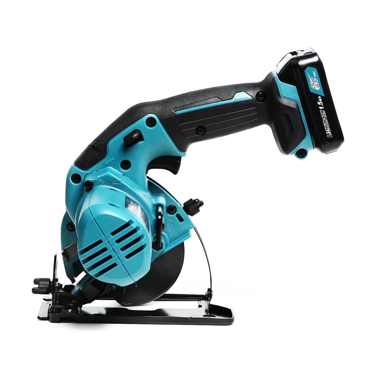 MAKITA เลื่อยวงเดือนไร้สาย 12 โวลต์ ขนาด 85 มม. รุ่น HS301DWYE ความเร็วรอบตัวเปล่า 1,500 รอบ/นาที รวมแบตเตอรี่-แท่นชาร์จ (มากีต้า)
