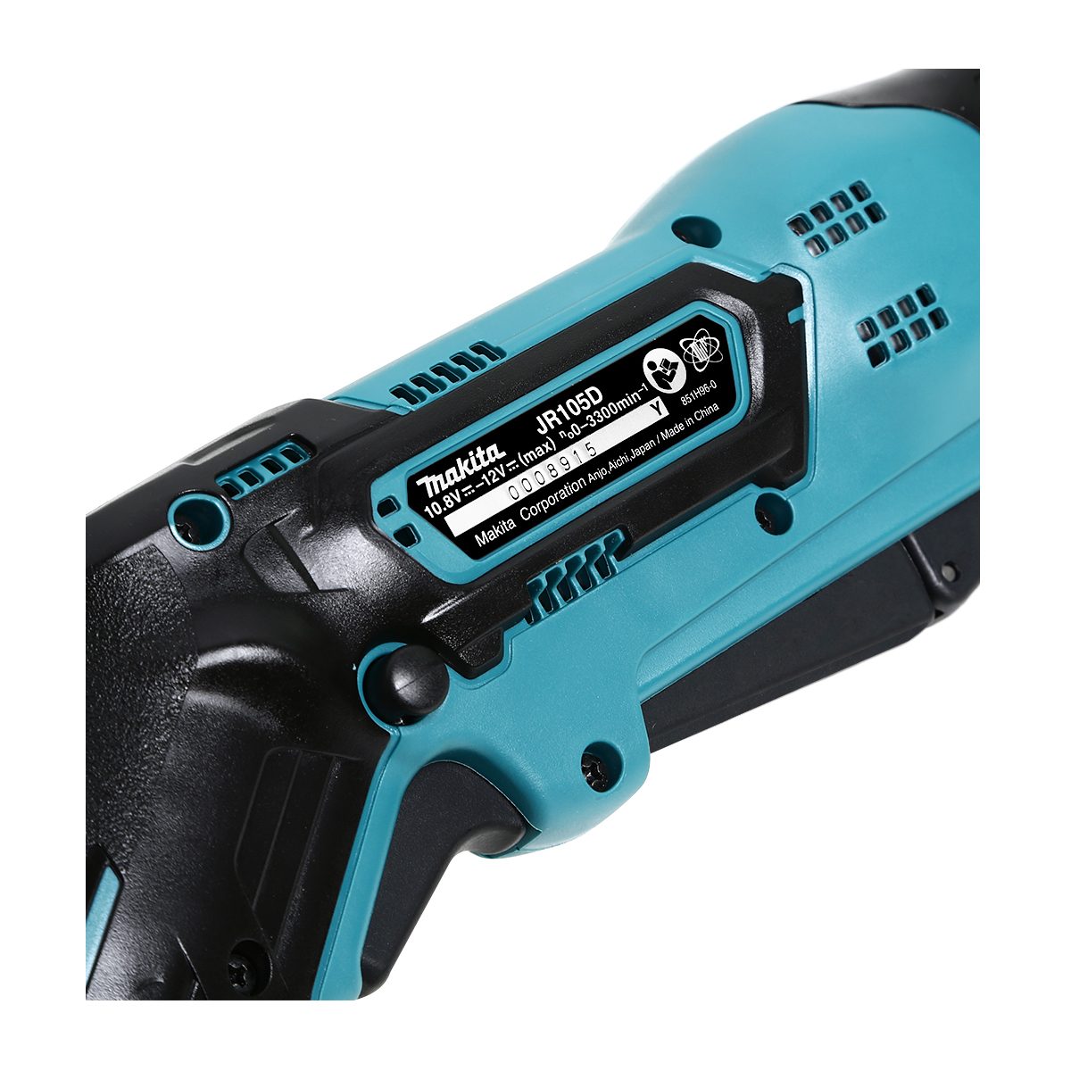 MAKITA เลื่อยชักไร้สาย 12 โวลต์ (น๊อตล็อก + B-Type) รุ่น JR105DWYE ความยาวช่วงชัก 1/2 นิ้ว รวมแบตเตอรี่-แท่นชาร์จ (มากีต้า)
