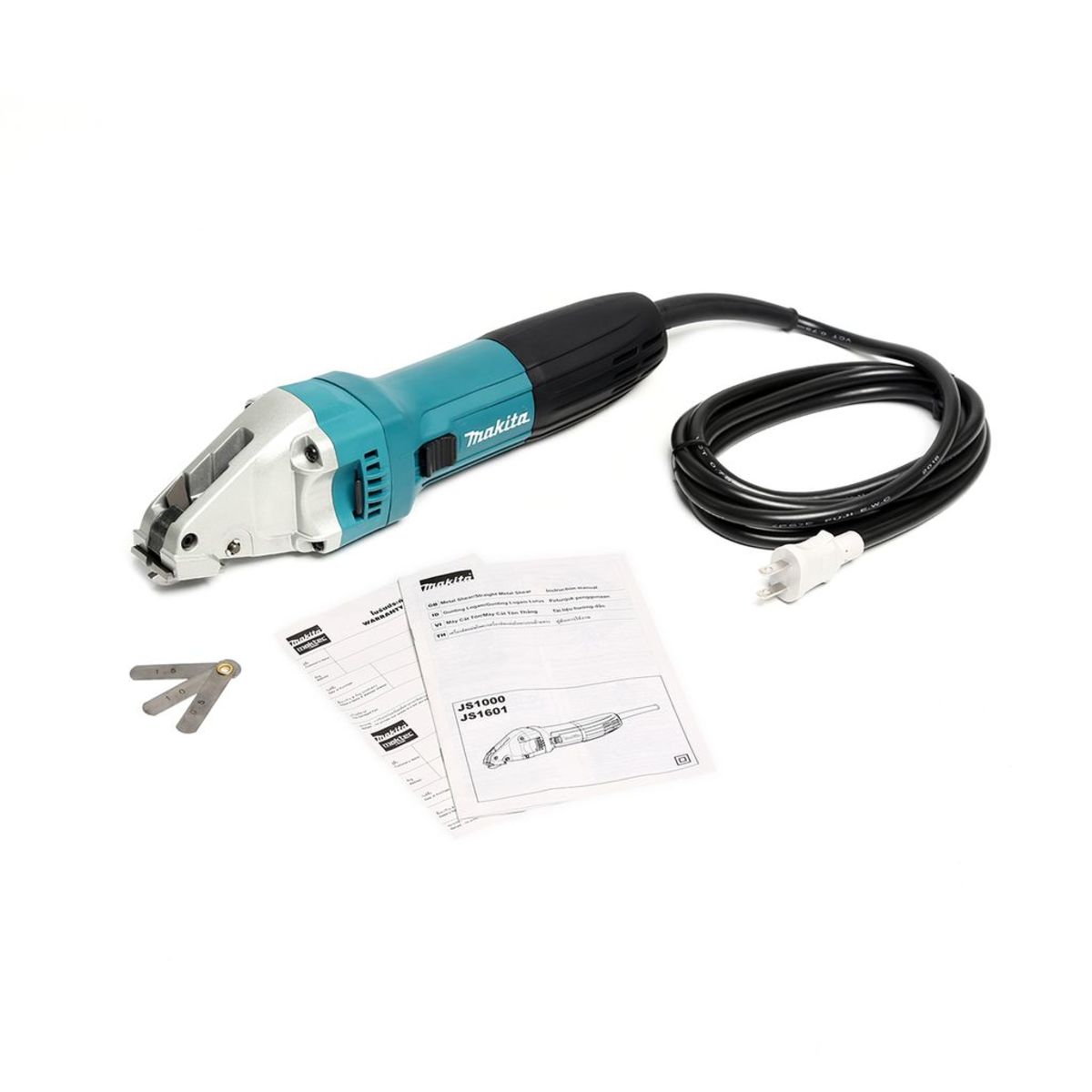 MAKITA กรรไกรไฟฟ้า ขนาด 1.6 มม. กำลังไฟ 380 วัตต์ รุ่น JS-1601 ความเร็วช่วงชักต่อนาที 4,500 ครั้ง/นาที (มากีต้า)