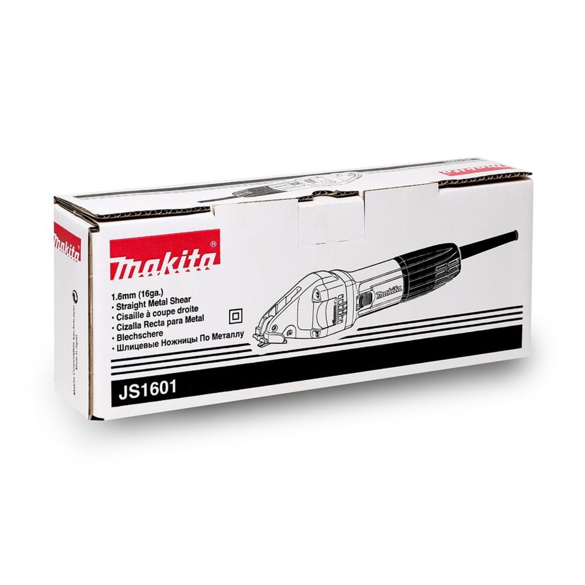 MAKITA กรรไกรไฟฟ้า ขนาด 1.6 มม. กำลังไฟ 380 วัตต์ รุ่น JS-1601 ความเร็วช่วงชักต่อนาที 4,500 ครั้ง/นาที (มากีต้า)