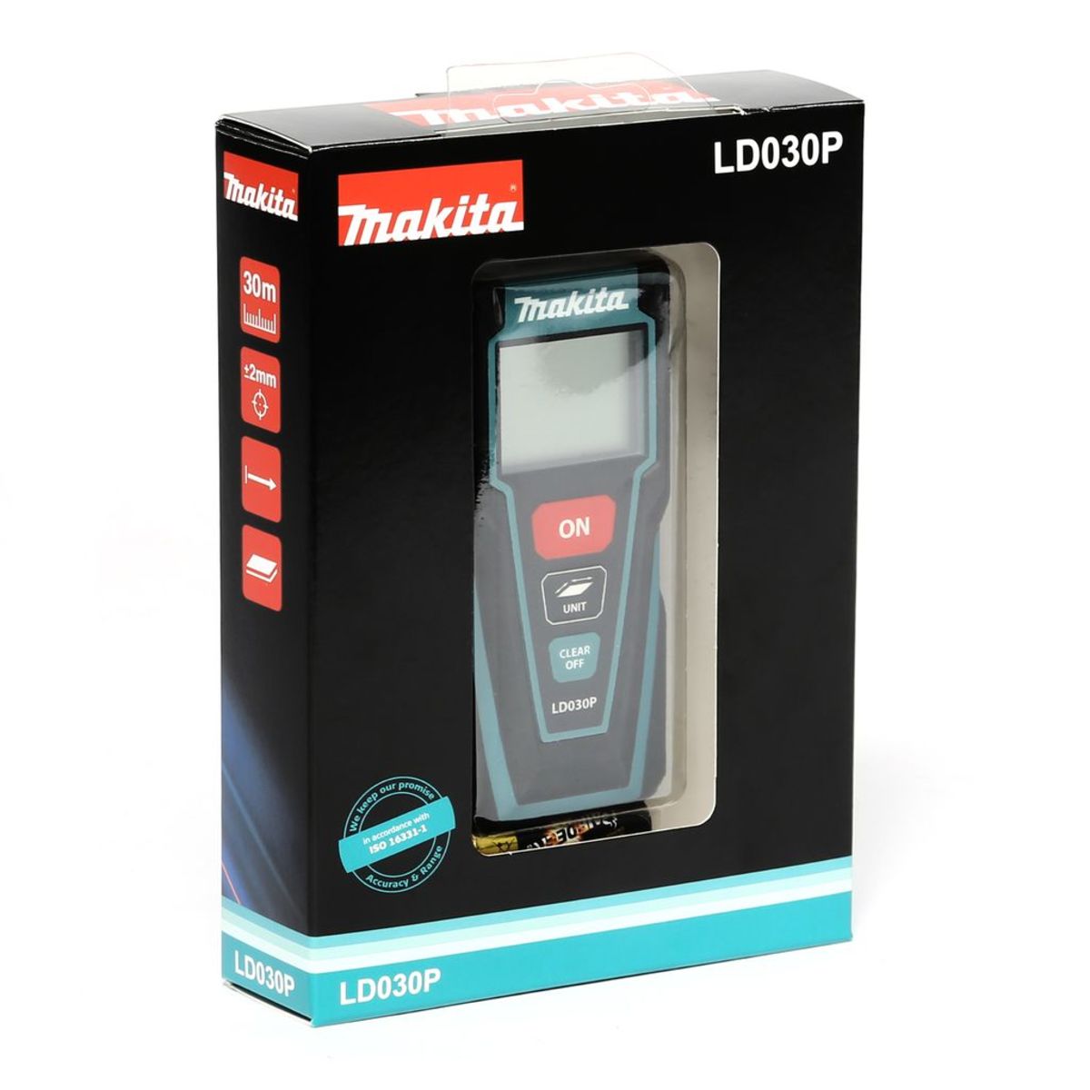 MAKITA เครื่องวัดระยะเลเซอร์ รุ่น LD-030P ช่วงการวัด 0.2 - 30 เมตร ความแม่นยำ ± 2.0 มม./10 เมตร (มากีต้า)