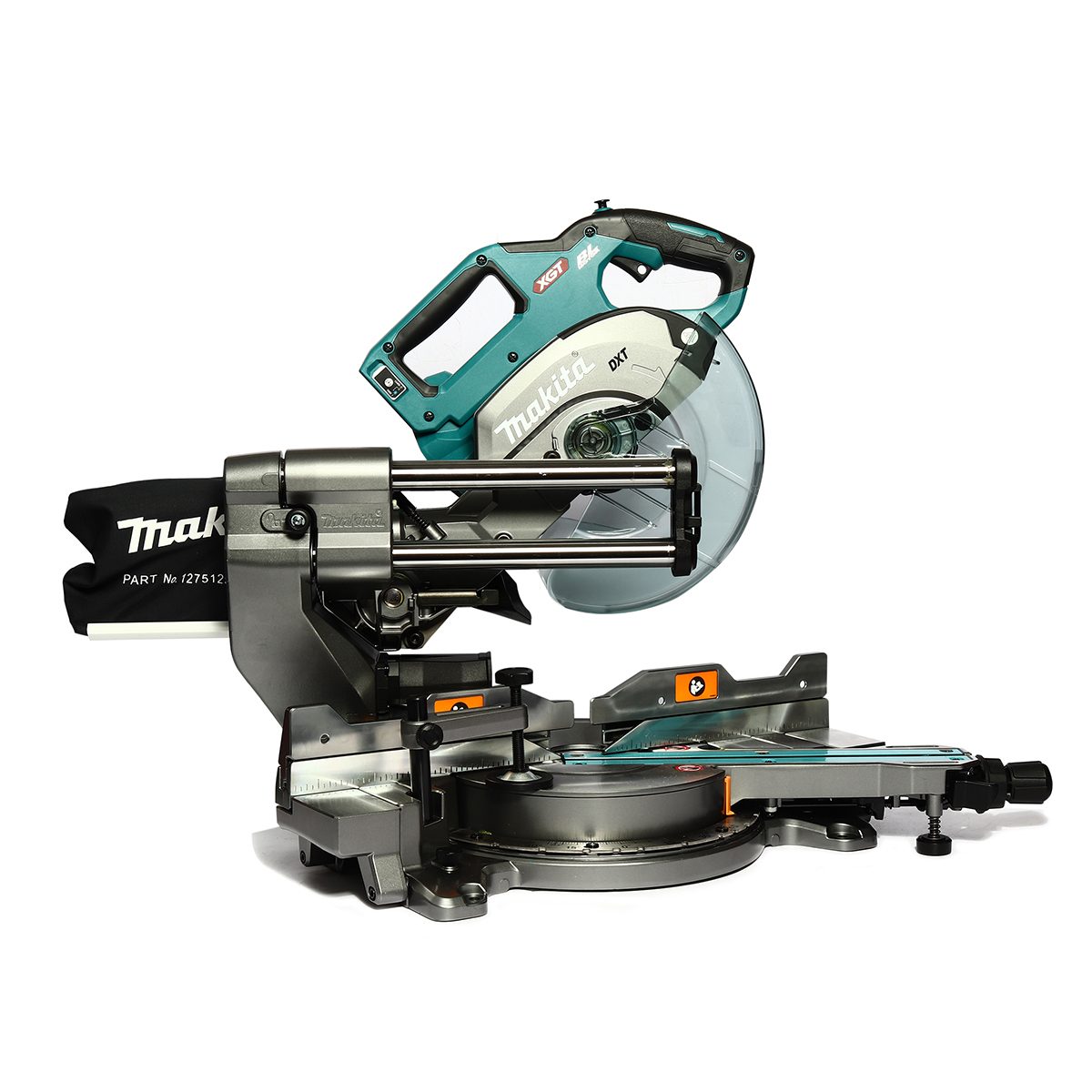 MAKITA แท่นตัดสไลท์องศาไร้สาย 40 โวลต์ ขนาด 8 นิ้ว (216 มม.) รุ่น LS002GZ ความเร็วรอบ 4,800 รอบ/นาที XGT / BL / AWS พร้อมใบเลื่อยวงเดือน TCT