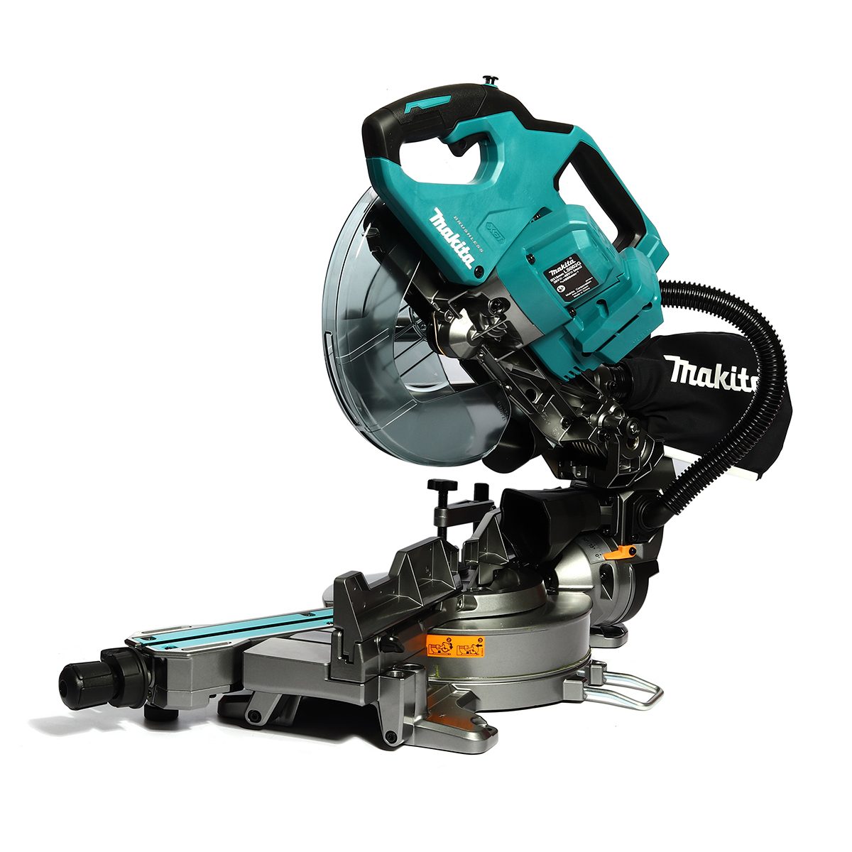MAKITA แท่นตัดสไลท์องศาไร้สาย 40 โวลต์ ขนาด 8 นิ้ว (216 มม.) รุ่น LS002GZ ความเร็วรอบ 4,800 รอบ/นาที XGT / BL / AWS พร้อมใบเลื่อยวงเดือน TCT