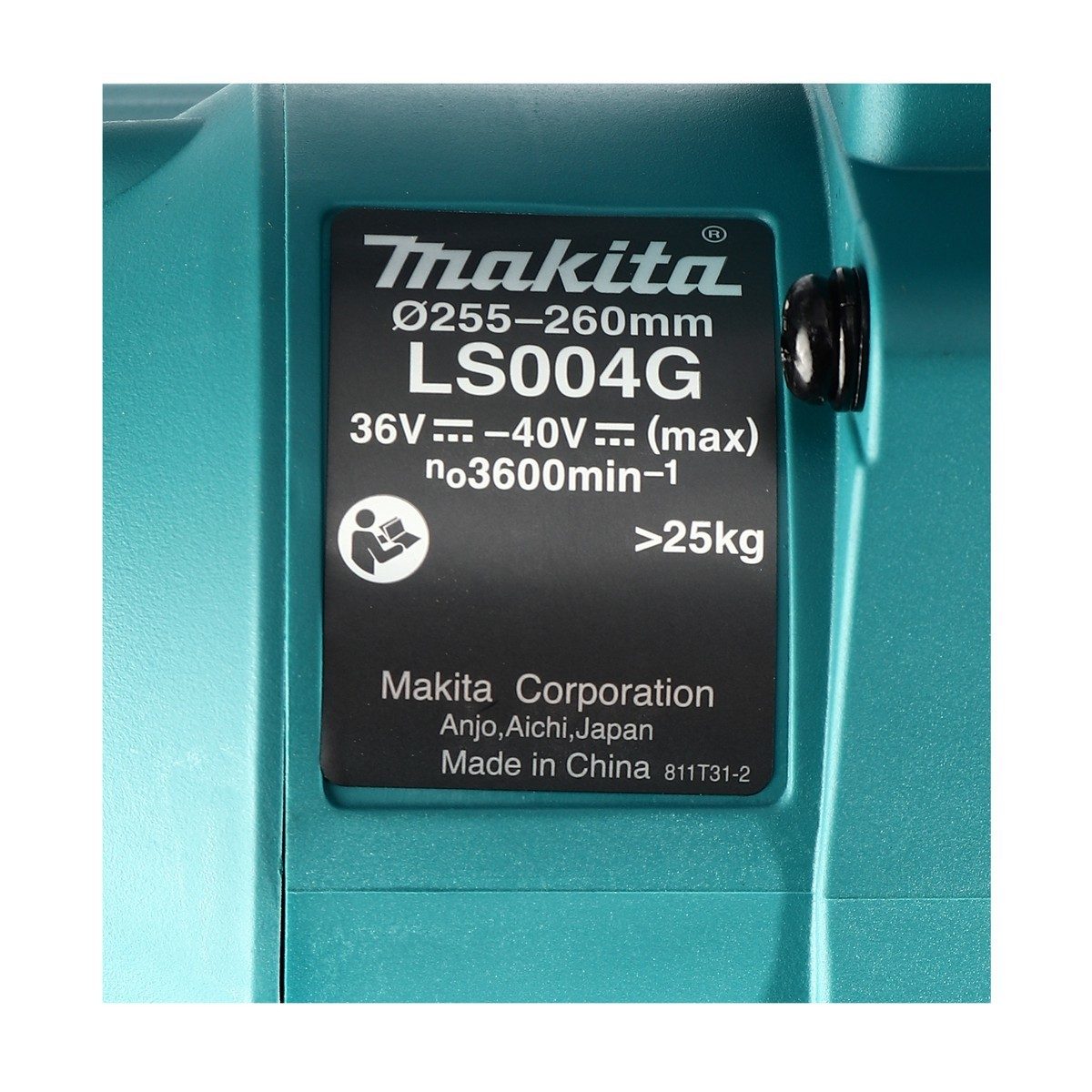 MAKITA แท่นตัดสไลด์องศา 40 โวลต์ ขนาด 10 นิ้ว รุ่น LS004GZ ความเร็วรอบ 3600 รอบ/นาที BL Motor พร้อมใบเลื่อยวงเดือน TCT 10"x60T ไม่รวมแบตเตอร