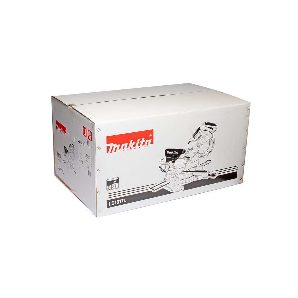 MAKITA แท่นตัดสไลท์องศา ขนาด 10-1/4 นิ้ว (260 มม.) กำลังไฟ 1,430 วัตต์ รุ่น LS-1017L ความเร็วรอบตัวเปล่า 4,200 รอบ/นาที พร้อมใบเลื่อยวงเดือน