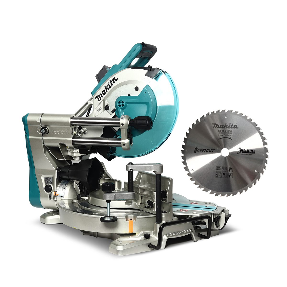 MAKITA แท่นตัดสไลท์องศา ขนาด 10-1/4 นิ้ว (260 มม.) กำลังไฟ 1,510 วัตต์ รุ่น LS-1019L ความเร็วรอบตัวเปล่า 3,200 รอบ/นาที มีเส้นเลเซอร์วางแนวใ