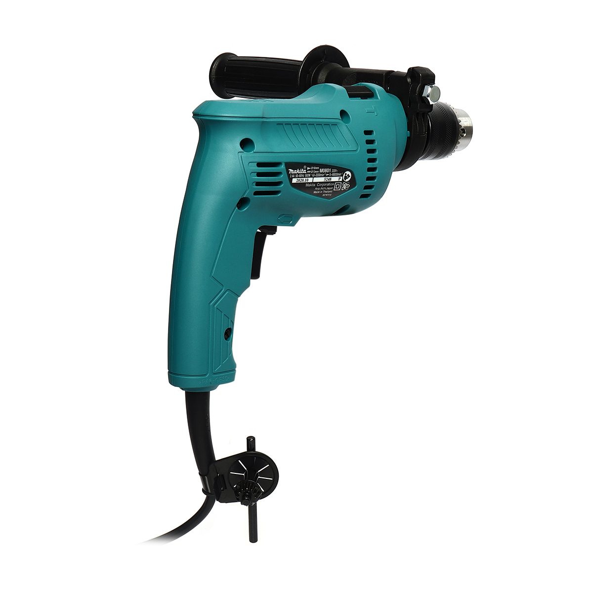 MAKITA สว่านกระแทกไฟฟ้า ขนาด 16 มม. (5/8 นิ้ว) กำลังไฟ 500 วัตต์ รุ่น M0801B ความเร็วรอบตัวเปล่า 0 - 3,200 รอบ/นาที (มากีต้า : MT-Series)