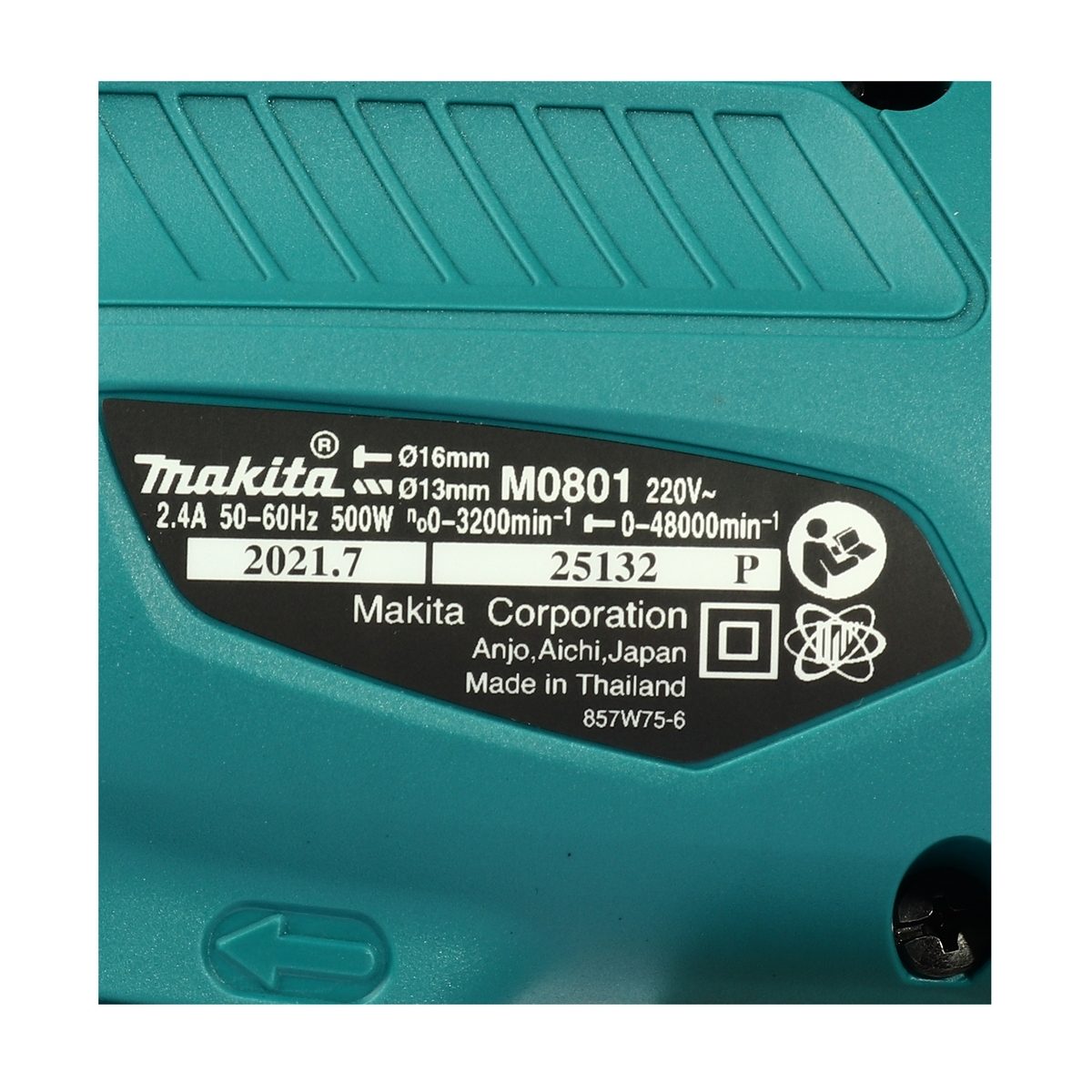 MAKITA สว่านกระแทกไฟฟ้า ขนาด 16 มม. กำลังไฟ 500 วัตต์ รุ่น M0801KX3B ความเร็วรอบตัวเปล่าสูงสุดสูงสุด 0-3,200 รอบ/นาที (มากีต้า : MT-Series)