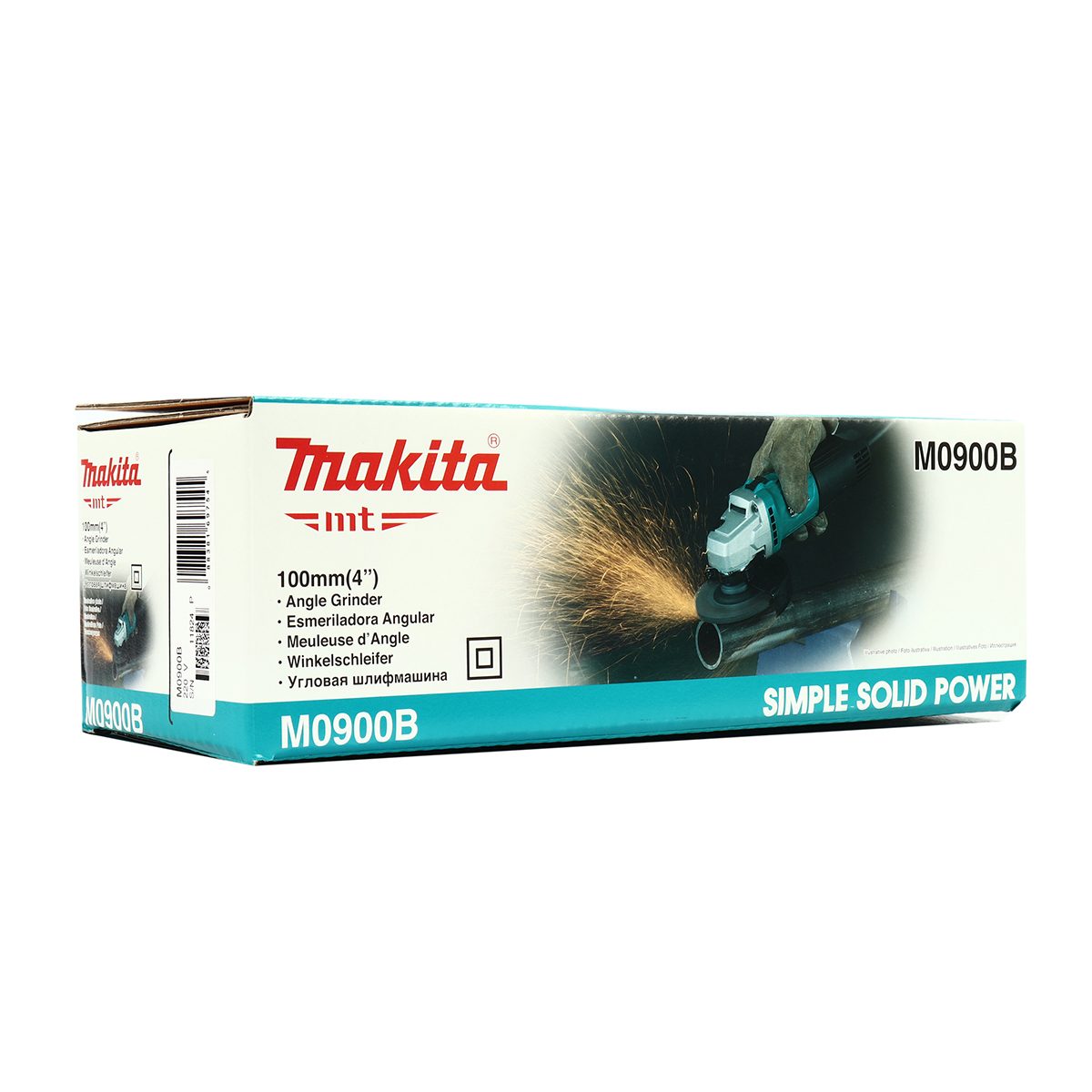 MAKITA เครื่องเจียรไฟฟ้า ขนาด 4 นิ้ว กำลังไฟ 540 วัตต์ รุ่น M0900B วามเร็วรอบตัวเปล่า 12,000 รอบ/นาที สวิตช์สไลด์ (มากีต้า : MT-Series)