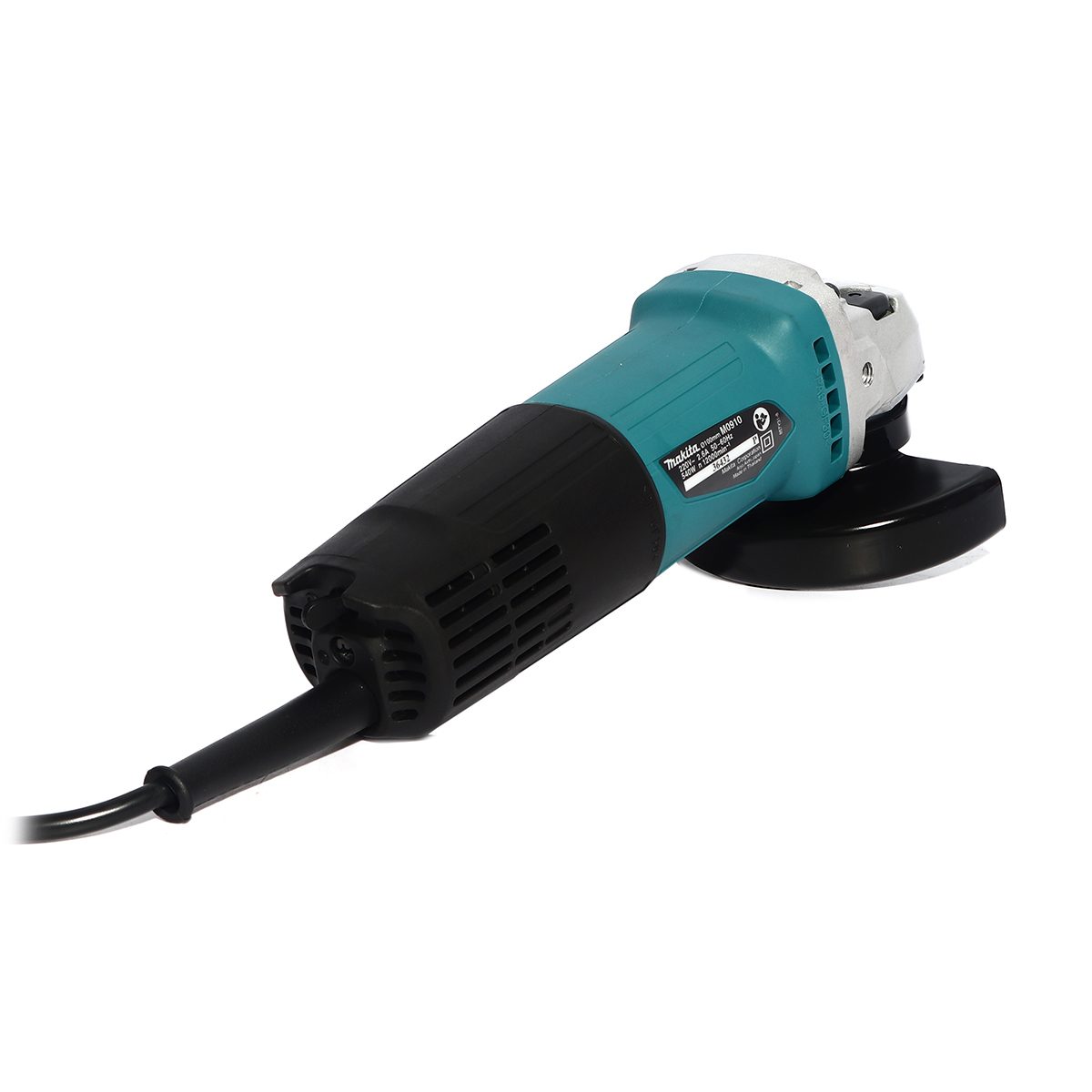 MAKITA เครื่องเจียรไฟฟ้า ขนาด 4 นิ้ว กำลังไฟ 540 วัตต์ รุ่น M0910B ความเร็วรอบตัวเปล่า 12,000 รอบ/นาที สวิตช์ท้าย (มากีต้า : MT-Series)