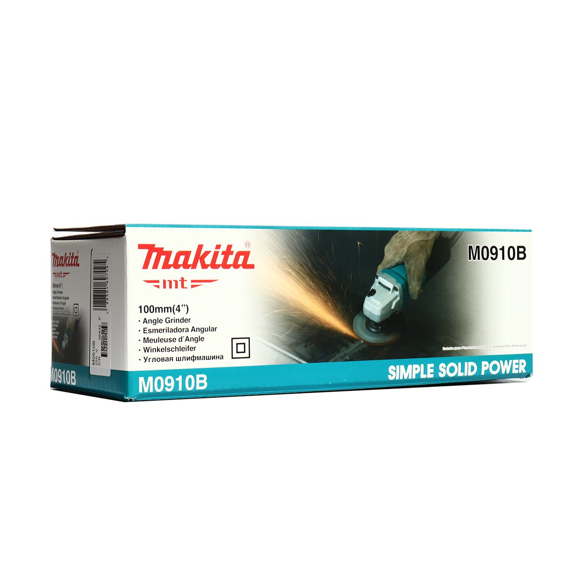 MAKITA เครื่องเจียรไฟฟ้า ขนาด 4 นิ้ว กำลังไฟ 540 วัตต์ รุ่น M0910B ความเร็วรอบตัวเปล่า 12,000 รอบ/นาที สวิตช์ท้าย (มากีต้า : MT-Series)