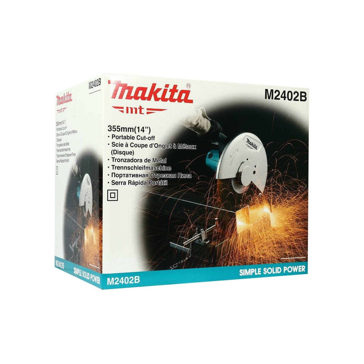 MAKITA เครื่องตัดไฟเบอร์ไฟฟ้า ขนาด 14 นิ้ว (355 มม.) กำลังไฟ 2200 วัตต์ รุ่น M2402B ความเร็วรอบ 3800 รอบ/นาที มีฉนวน 2 ชั้น (มากีต้า : MT Se