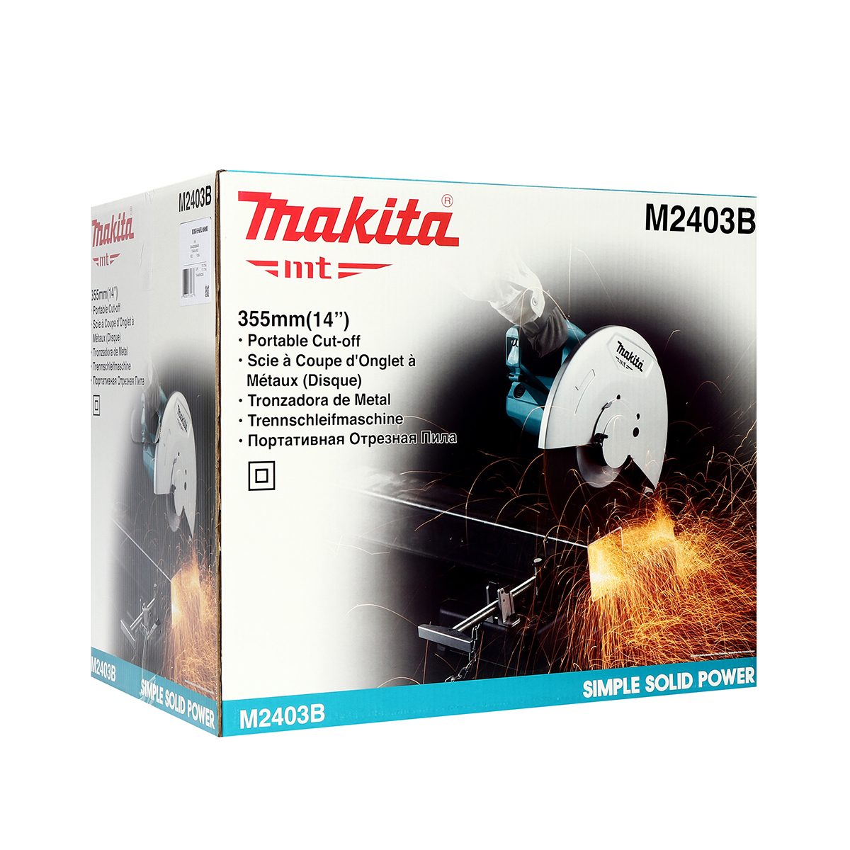 MAKITA เครื่องตัดไฟฟ้า ขนาด 14 นิ้ว (355 มม.) กำลังไฟ 2,200 วัตต์ รุ่น M2403B ความเร็วรอบ 3,900 รอบ/นาที (มากีต้า : MT Series)