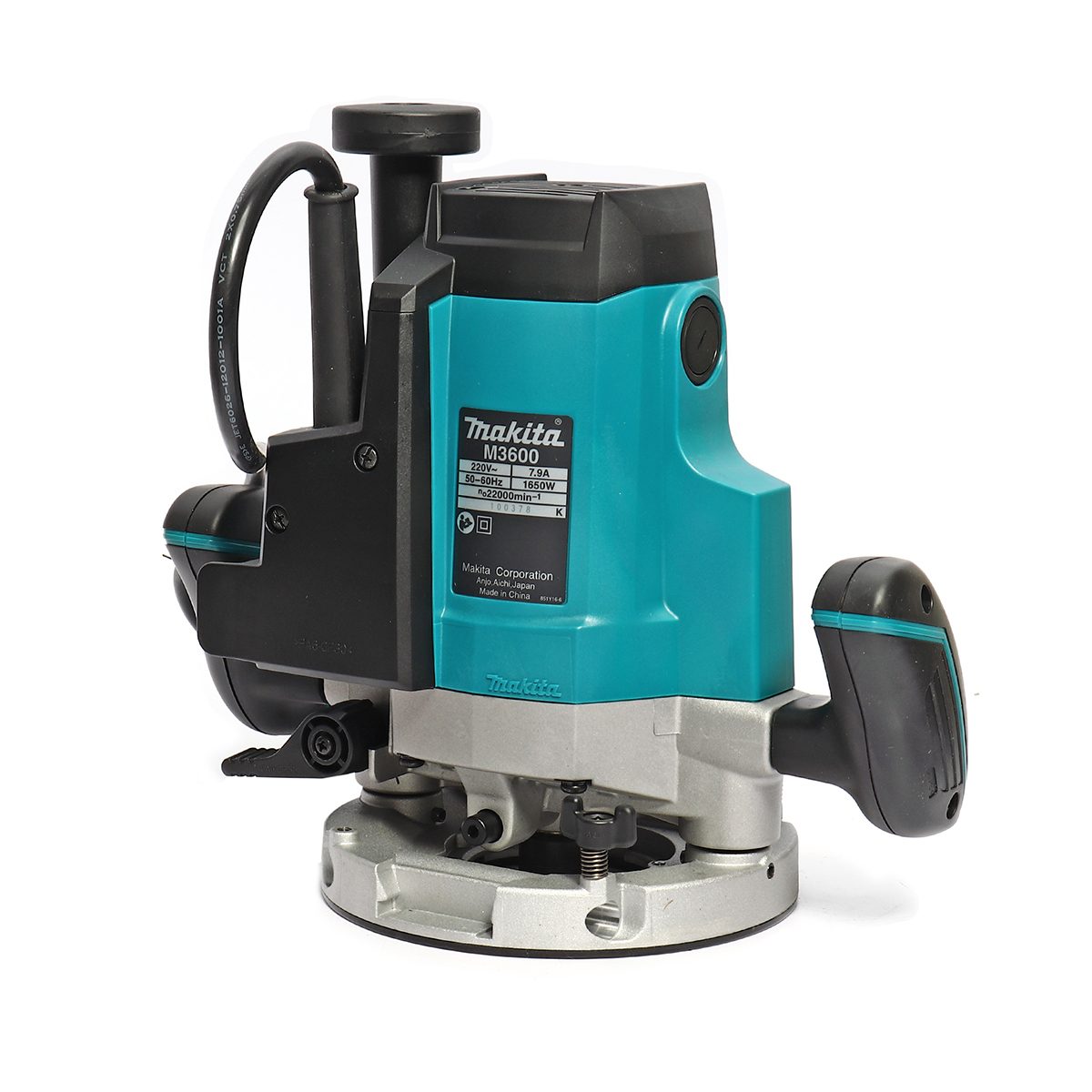 MAKITA เครื่องเร้าเตอร์ ขนาด 1/2 นิ้ว (12 มม.) กำลังไฟ 1,650 วัตต์ รุ่น M3600B ความเร็วรอบตัวเปล่า 22,000 รอบ/นาที ปรับความเร็วได้ (มากีต้า)