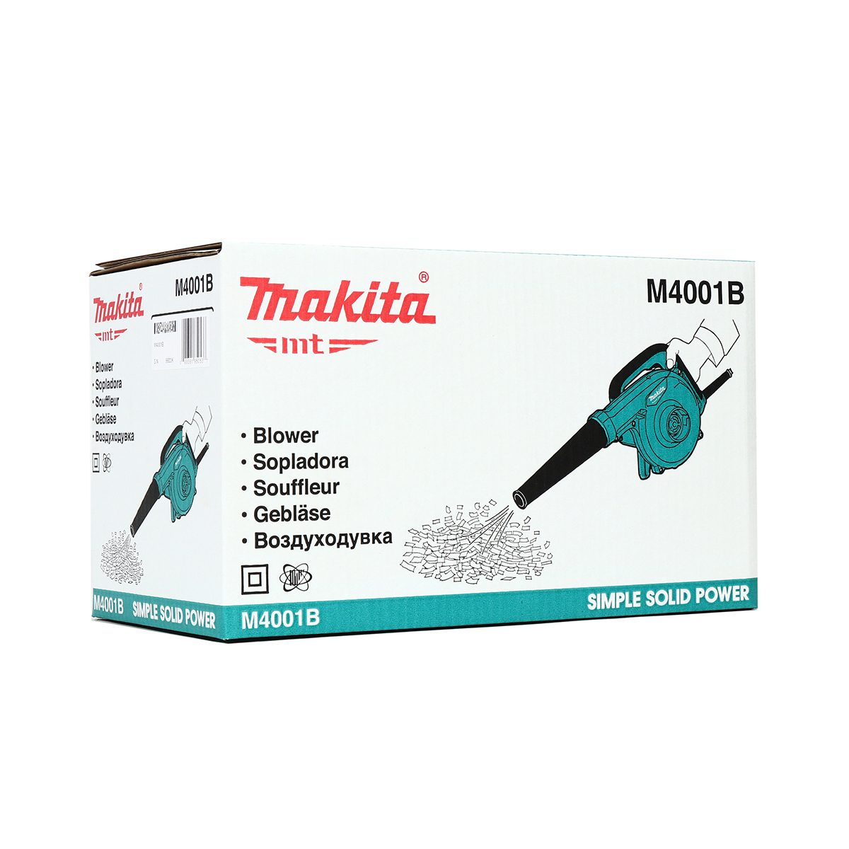 เครื่องเป่าลมไฟฟ้า MAKITA กำลังไฟ 600 วัตต์ รุ่น M4001B ความเร็วรอบสูงสุด 0-16,000 รอบ/นาที มีถุงเก็บฝุ่น ฉนวนสองชั้น (มากีต้า : MT-Series)