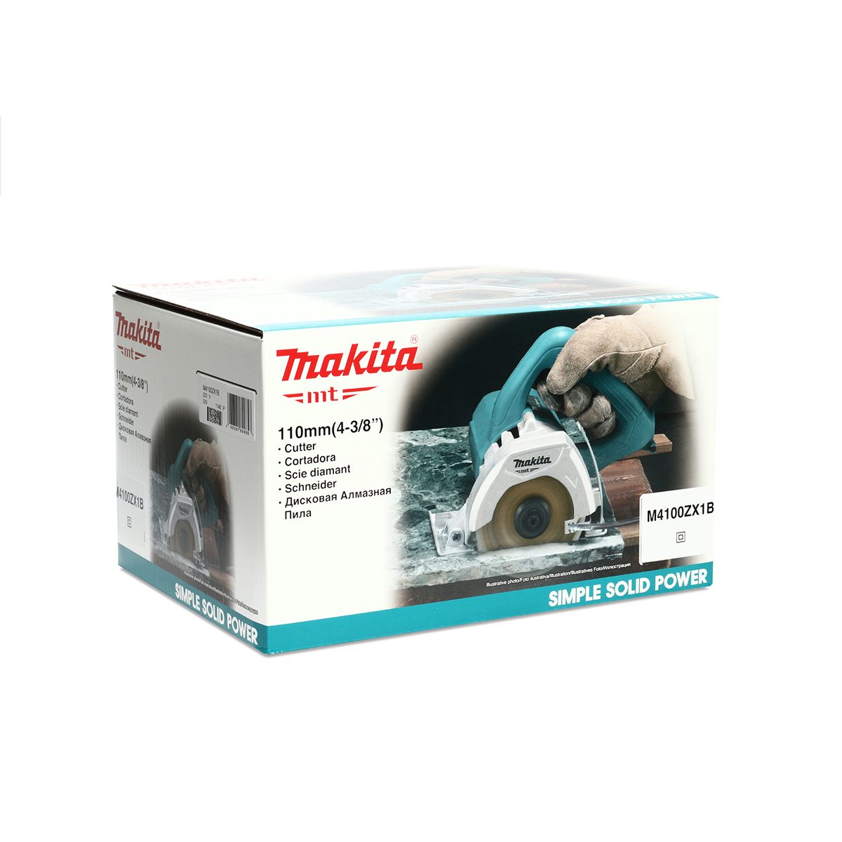 MAKITA เครื่องตัดไฟฟ้า ขนาด 4 นิ้ว (110 มม.) กำลังไฟ 1,200 วัตต์ รุ่น M4100ZX1B ความเร็วรอบ 13,000 รอบ/นาที  (มากีต้า MT-Series)