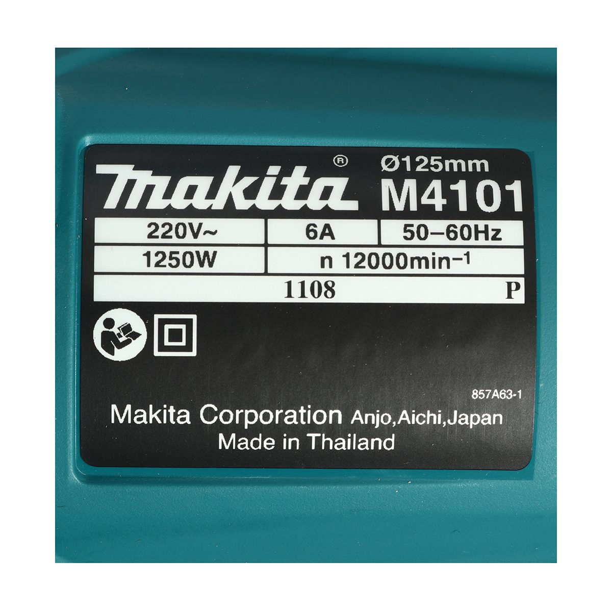MAKITA เครื่องตัดไฟฟ้า ขนาด 4 - 5 นิ้ว (125 มม.) กำลังไฟ 1,250 วัตต์ รุ่น M4101XB ตัดโค้ง ความเร็วรอบ 12,000 รอบ/นาที (มากีต้า : MT-Series)